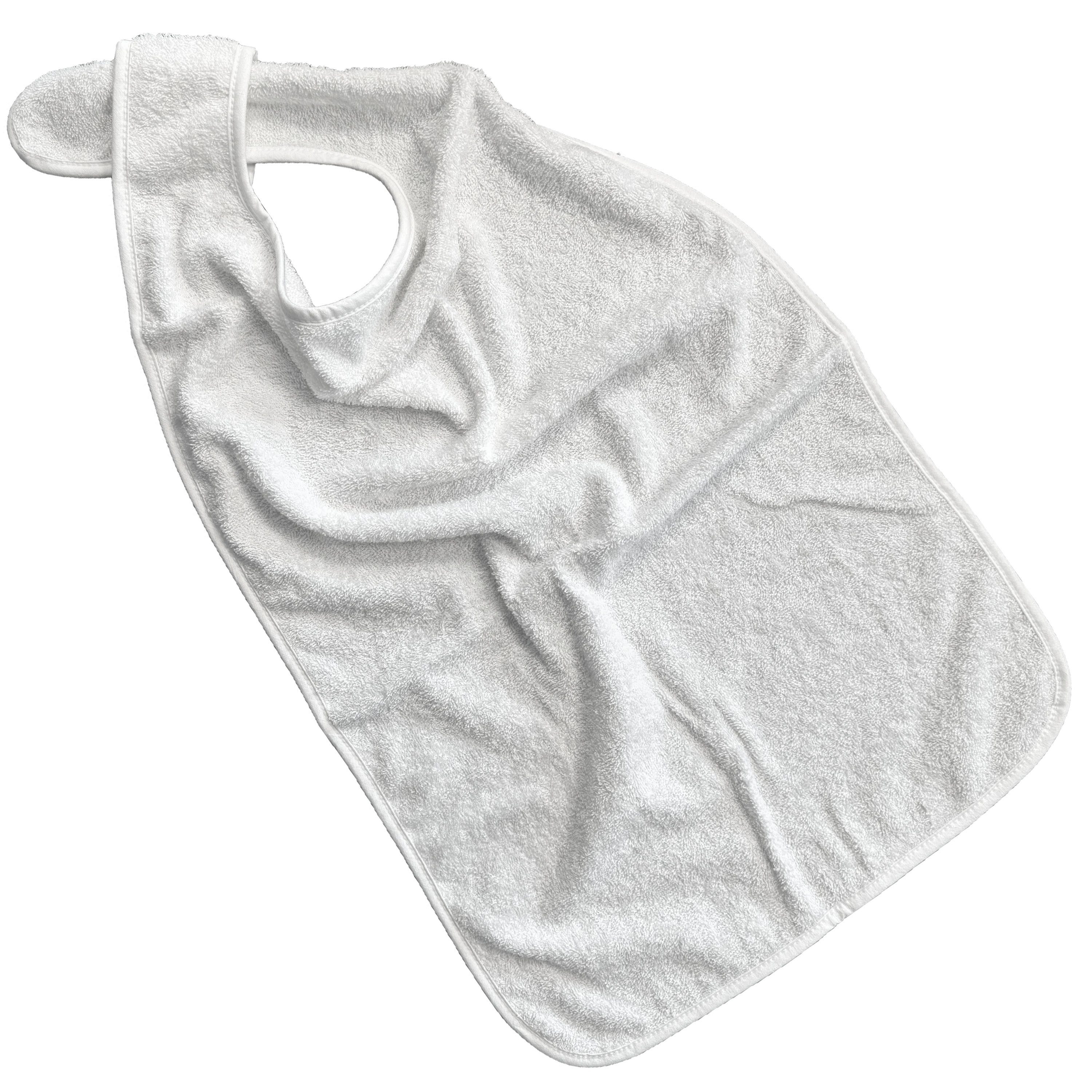 PFLEGE POINT Speiseschürze PFLEGE POINT® Ess-Schürze Frottier mit Steckvers günstig online kaufen