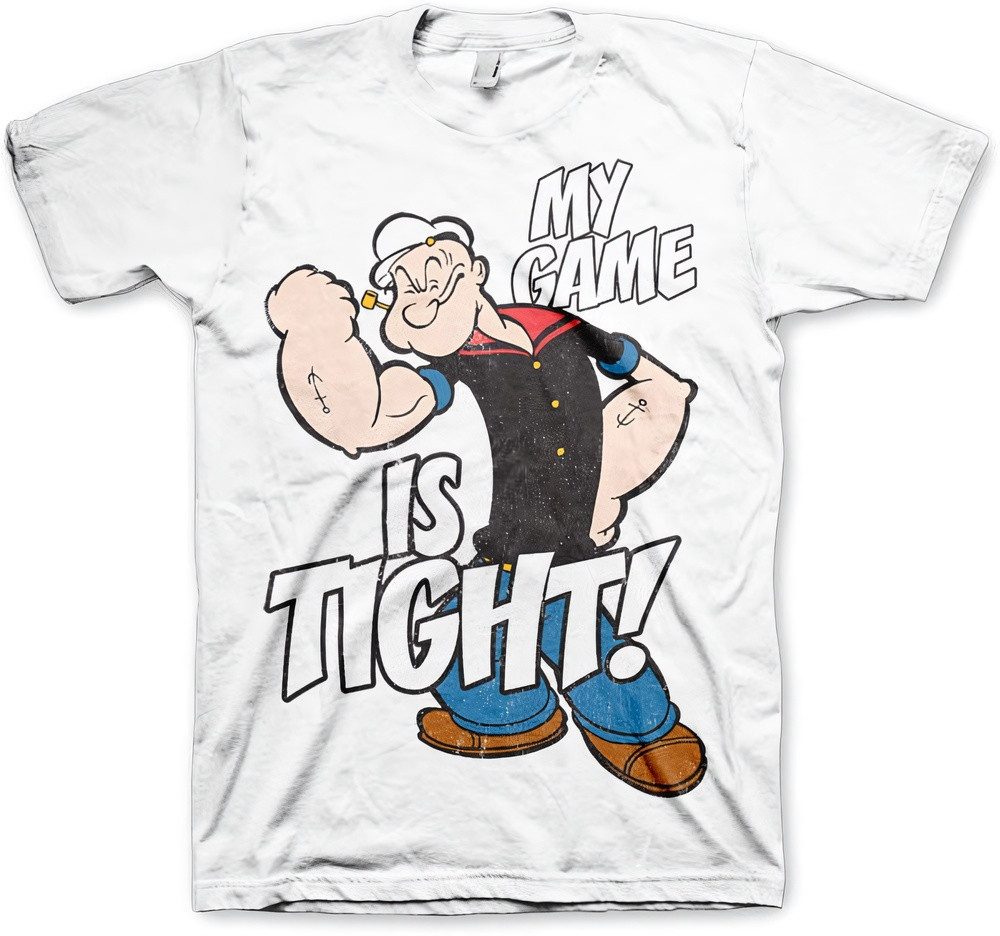 Popeye T-Shirt Game Is Tight Big Tall T-Shirt