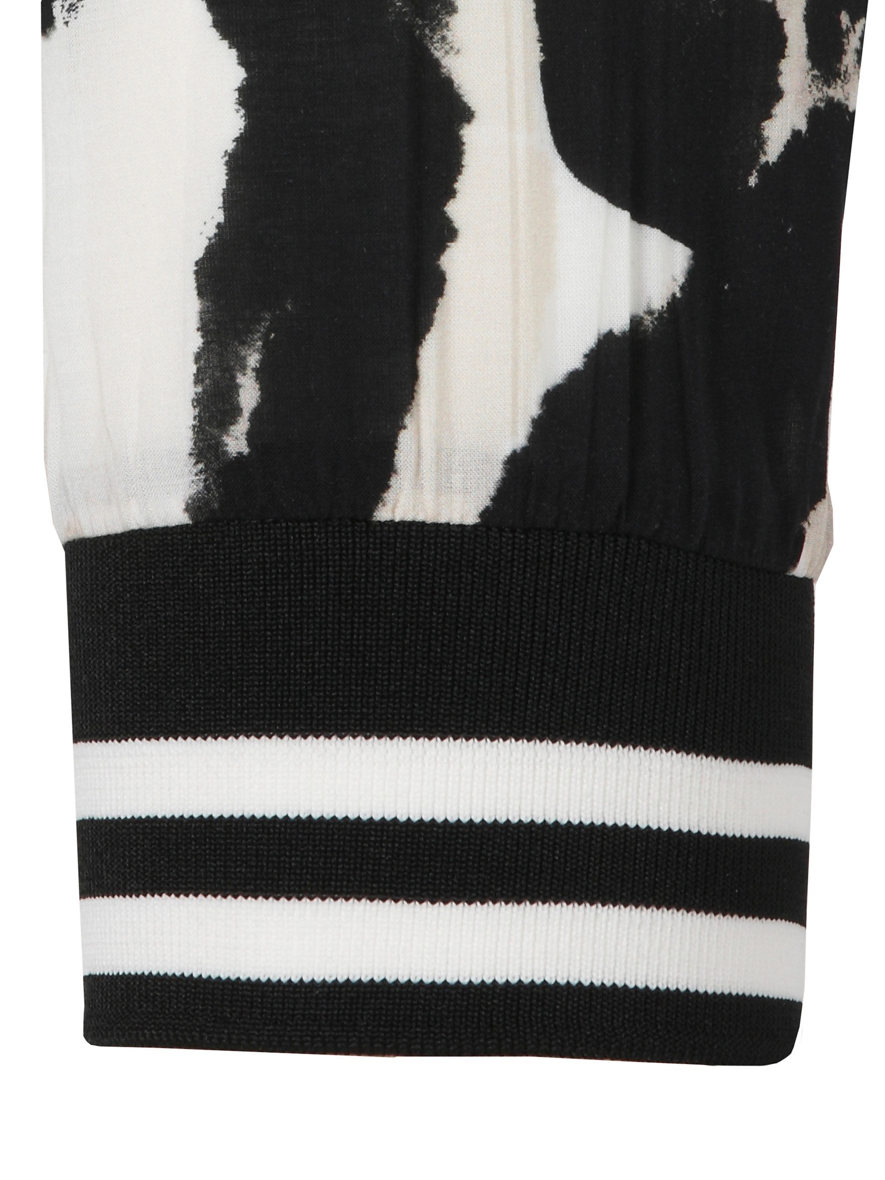 VIA APPIA Langarmbluse Bluse Kragen 3/4 Arm Druck