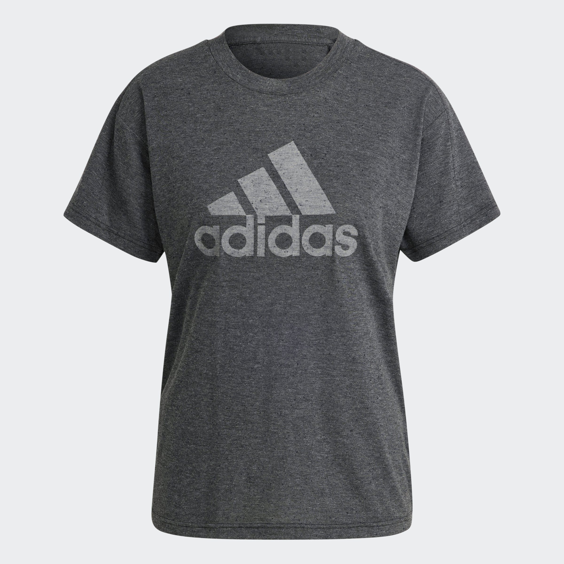 Black 3.0 Grey Melange FUTURE ICONS adidas T-Shirt Sportswear Three WINNERS /