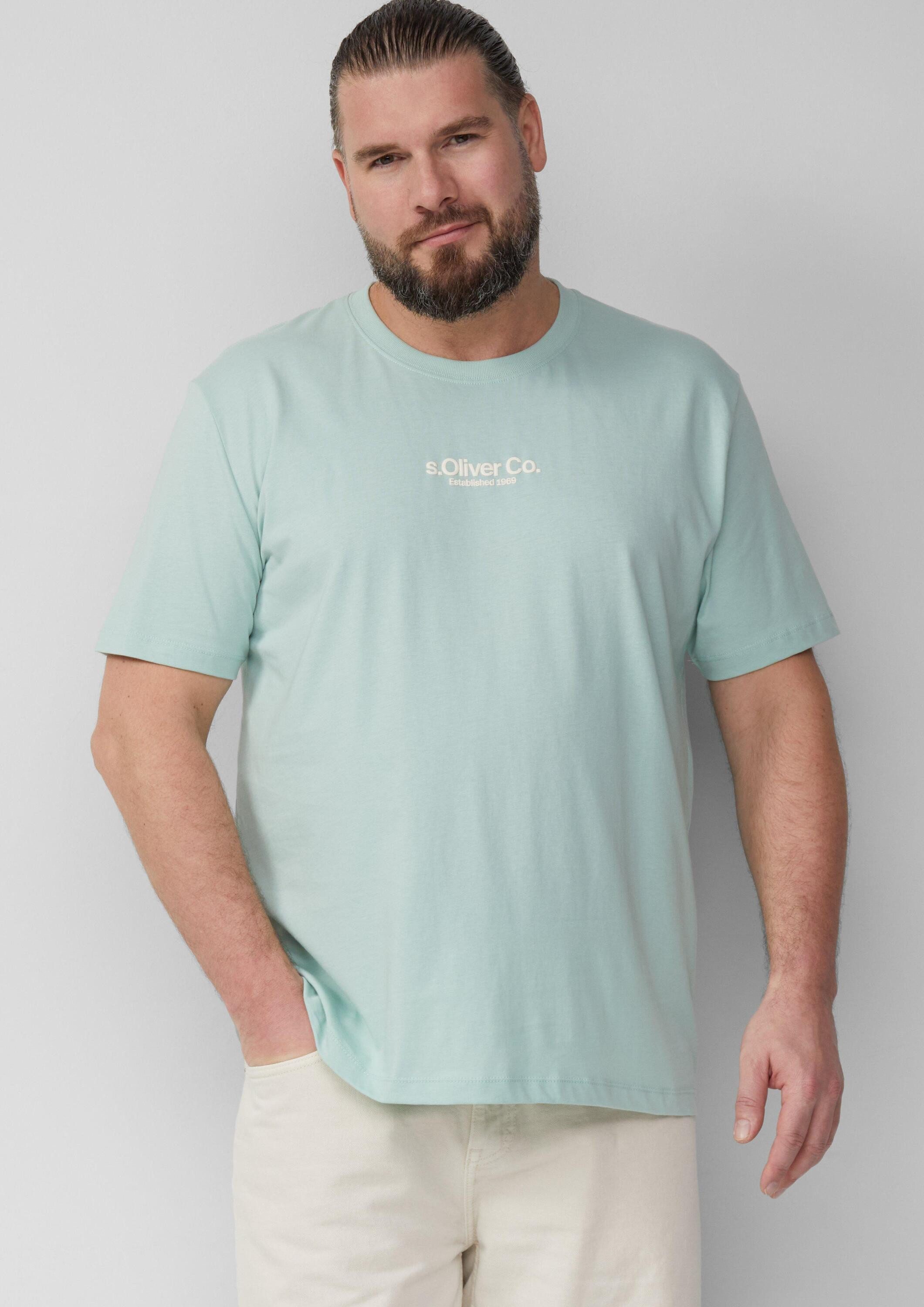 s.Oliver Kurzarmshirt T-Shirt T-Shirt aus Baumwolle günstig online kaufen