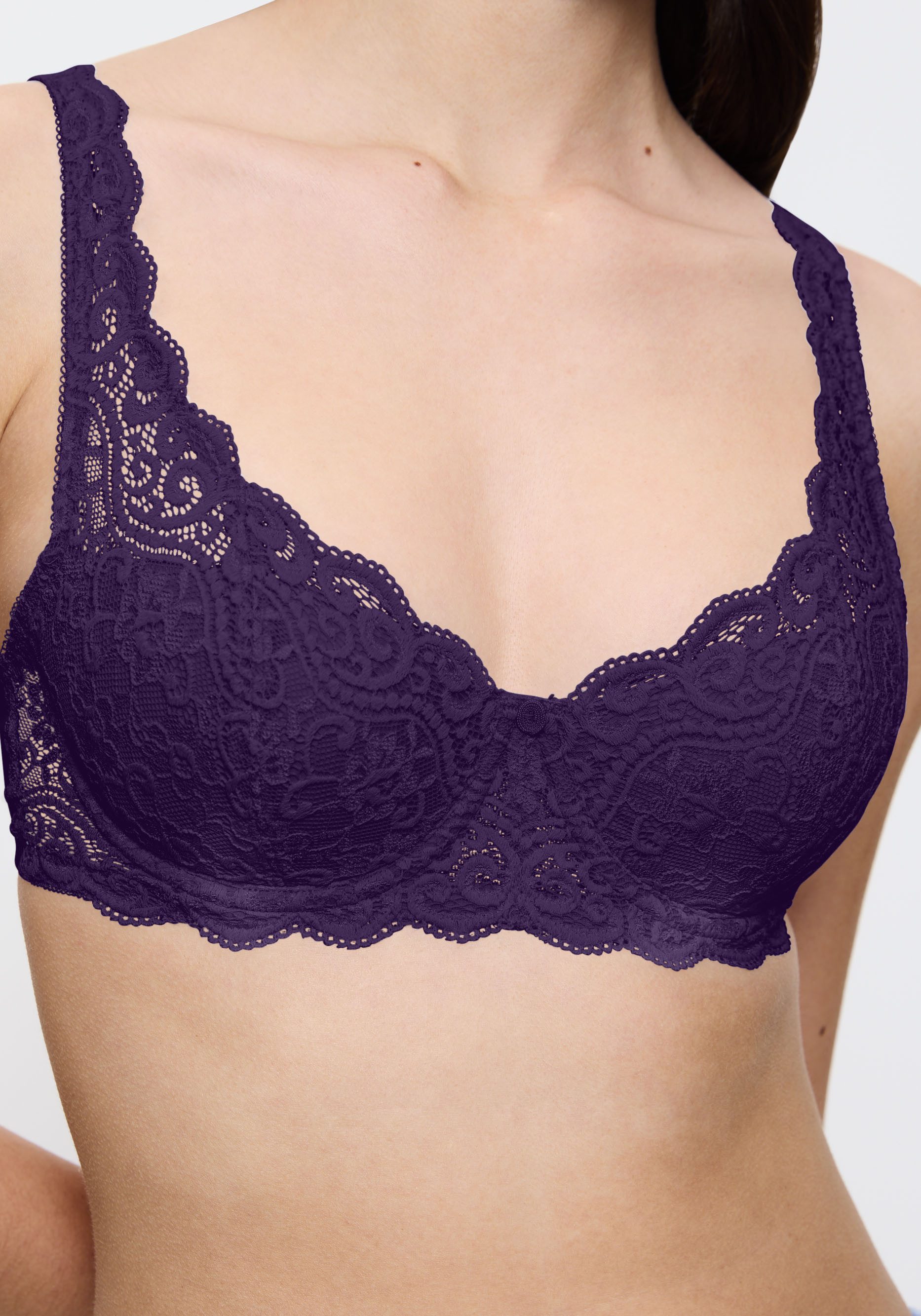 Triumph Balconette-BH Amourette Stretch-Spitze, weich, feminin, breite Träger