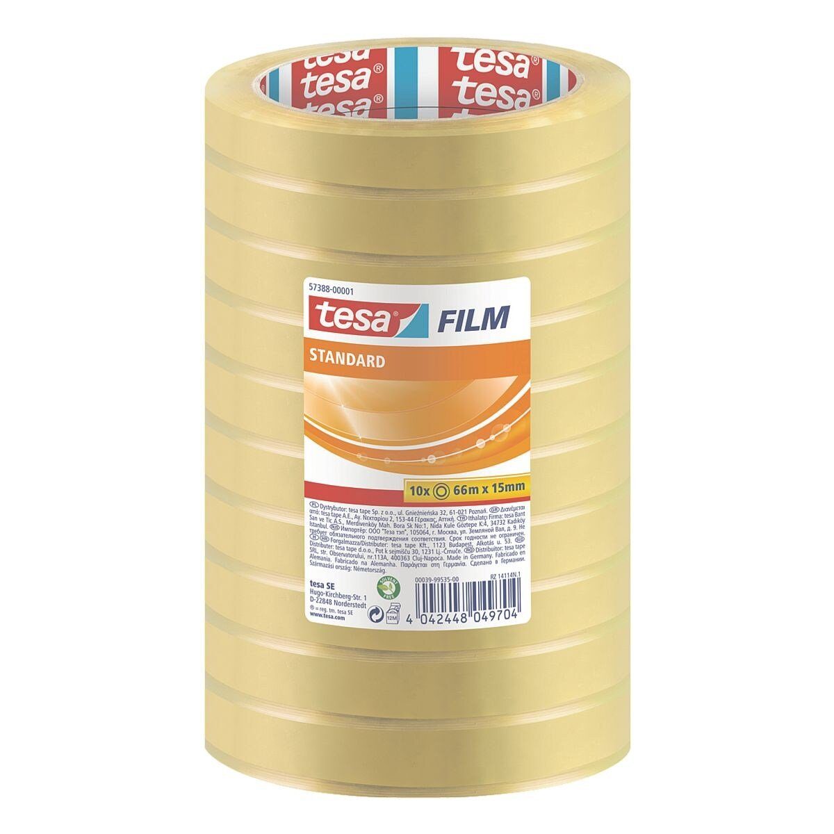tesa Klebeband Budget (10-St) 15 mm/66 günstig online kaufen
