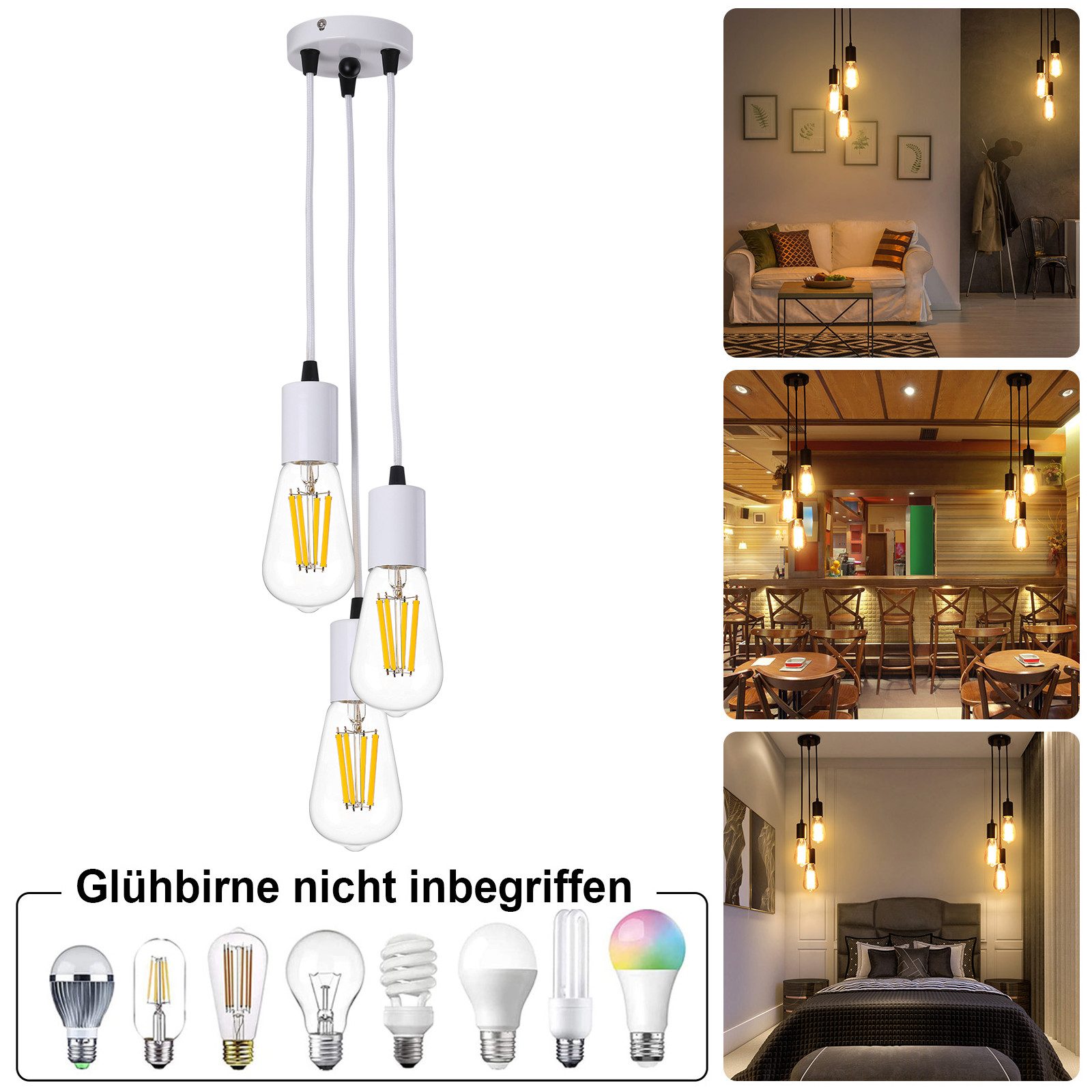 MUPOO LED Außen-Deckenleuchte Hängelampe LED Pendelleuchte günstig online kaufen