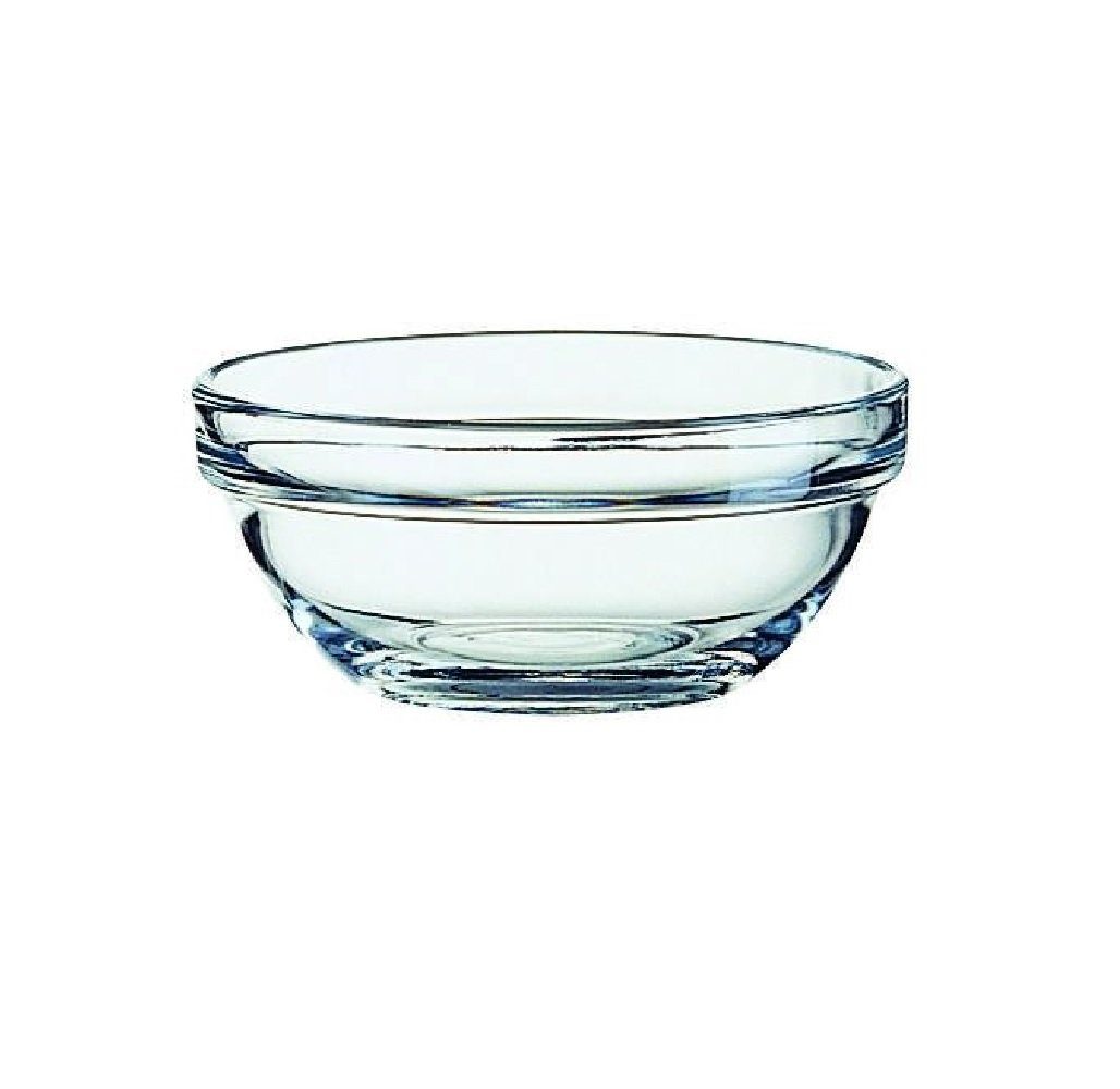 Arcoroc Servierschüssel Arcoroc Empilable Stapelschale 10 cm 6er Set, Glas, (Spar-Set)