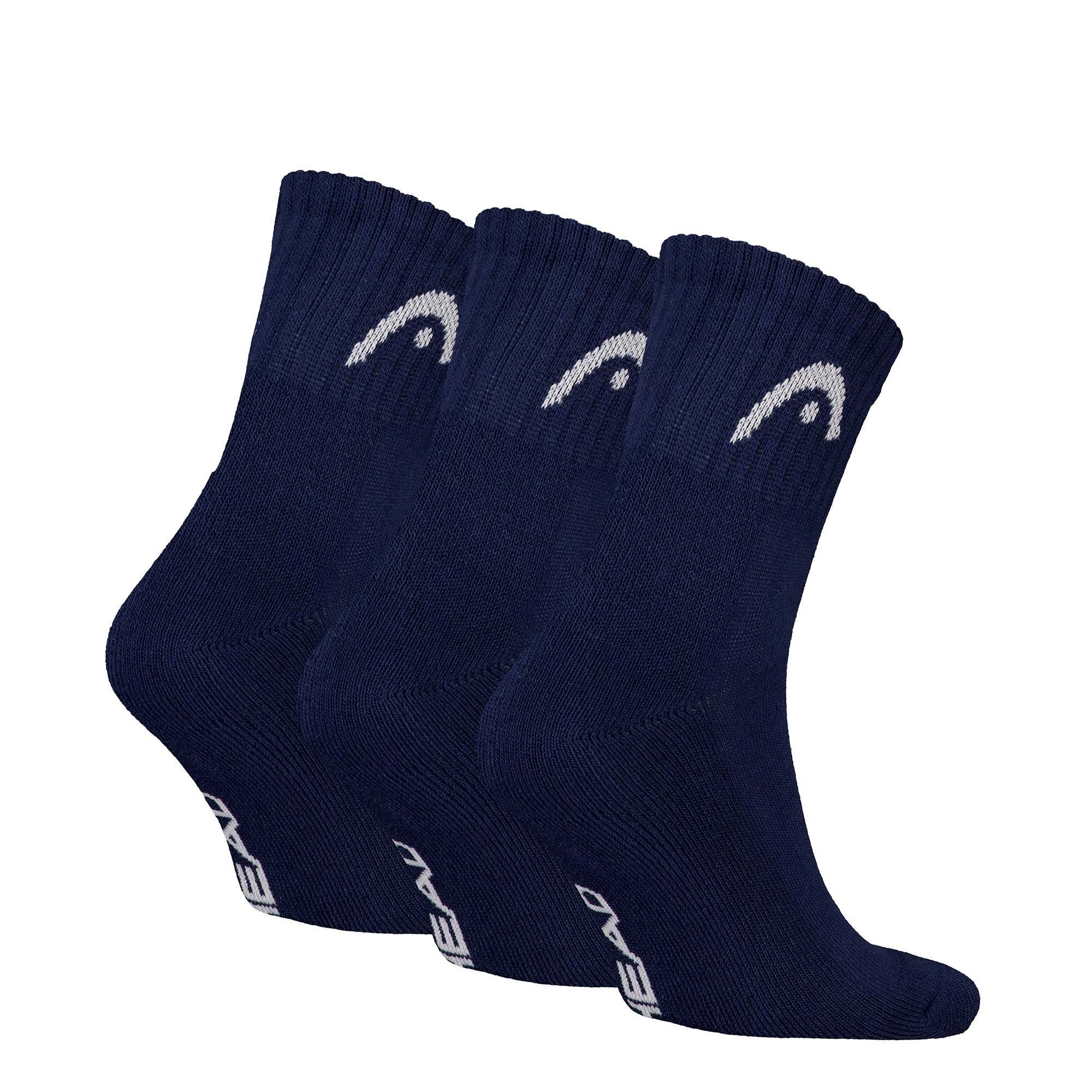 Head Sportsocken Unisex Socken 3er Pack Baumwolle (Packung, 3er Pack)