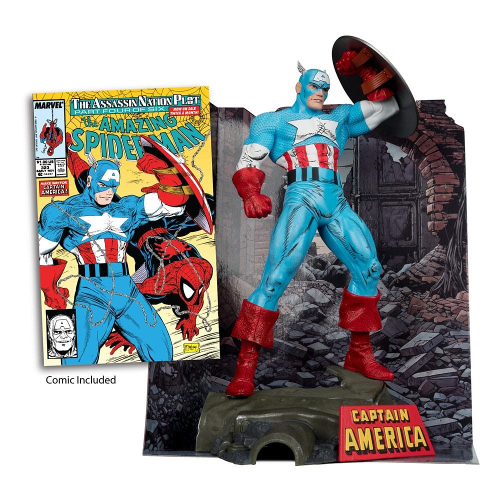 McFarlane Toys Merchandise-Figur Marvel 1/6 Captain America (The Amazing Spider-Man #323) 28 cm