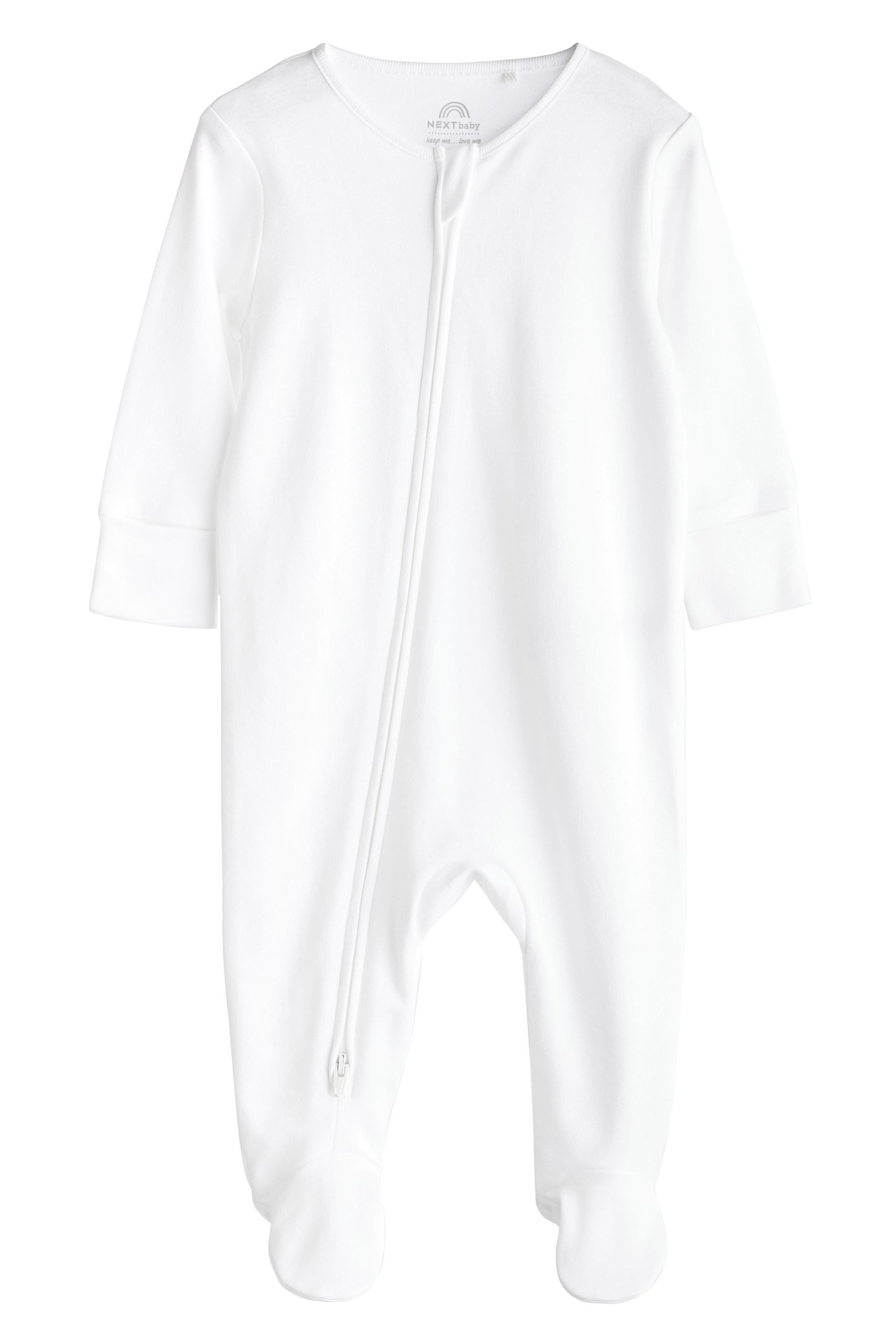 Next Schlafoverall 3er-Pack Babyschlafanzüge aus Baumwolle (3-tlg) – Bild 4 von 5