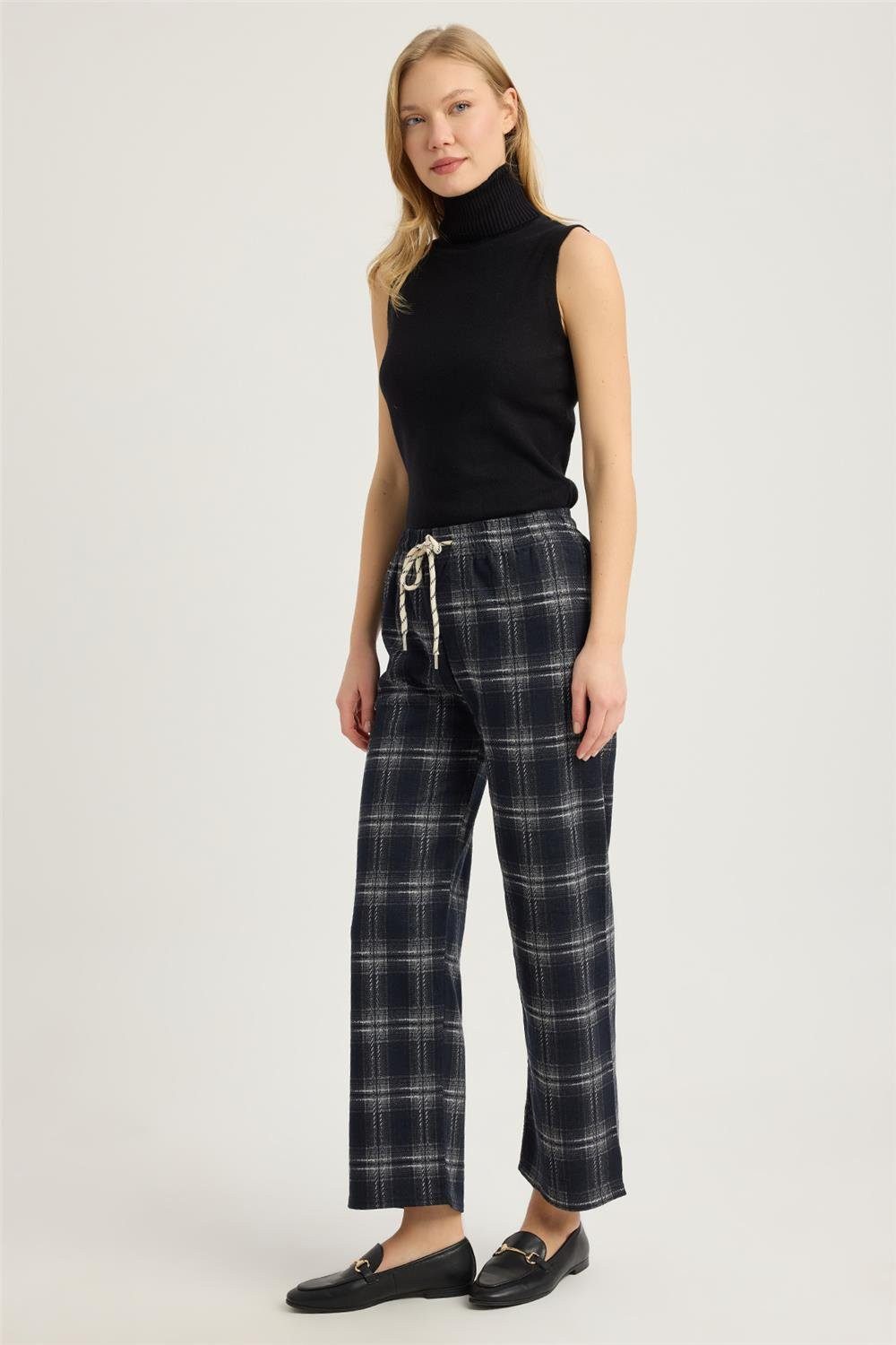 Bequeme Jeans Karohose