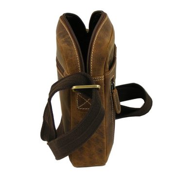 HGL Umhängetasche HGL Hunter Leder natur Herren Tasche Umhängetasche Echt-Leder 18742