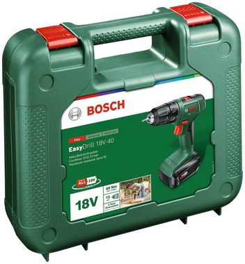 Bosch Home & Garden Akku-Bohrschrauber EasyDrill 18V-40, Inkl. Koffer, mit Akku 18V/2Ah und Ladegerät