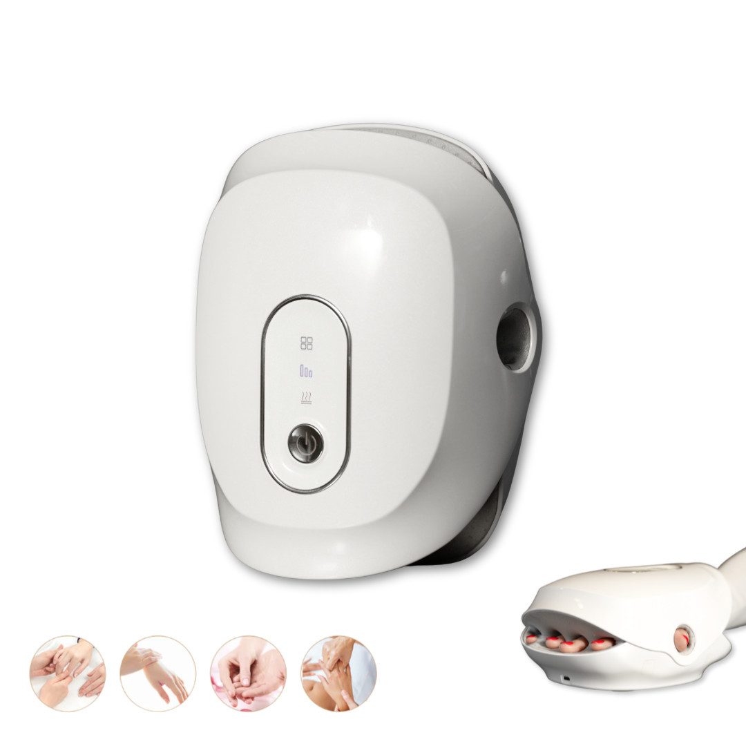 BeautiQ Massagegerät Elektrisches Handmassagegerät Handwohl PRO, mit einzigartiger Finger-Stretch-Funktion & wohltuender Wärmefunktion