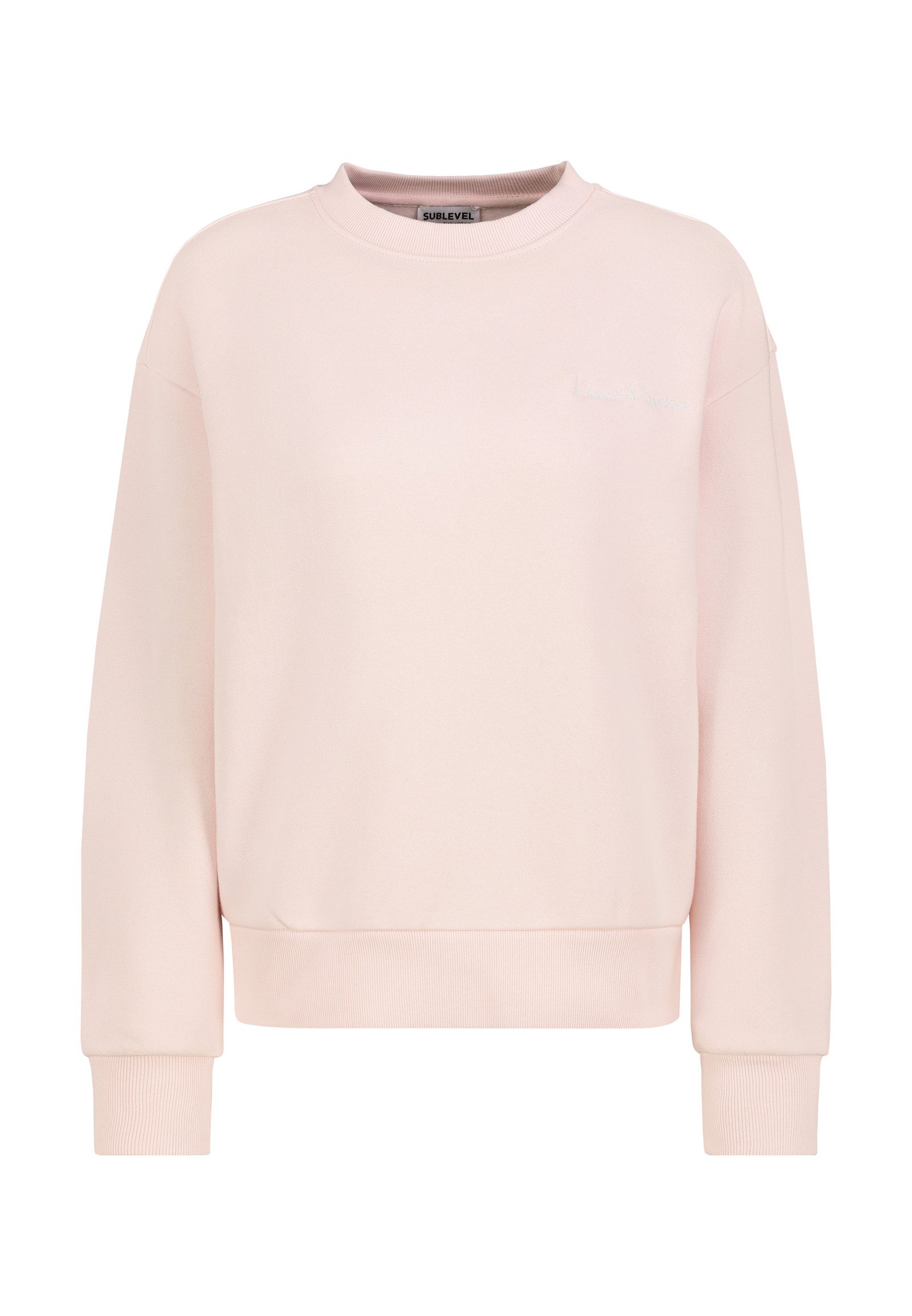 Sweatshirt Damen Pullover langarm bestickt Backprint