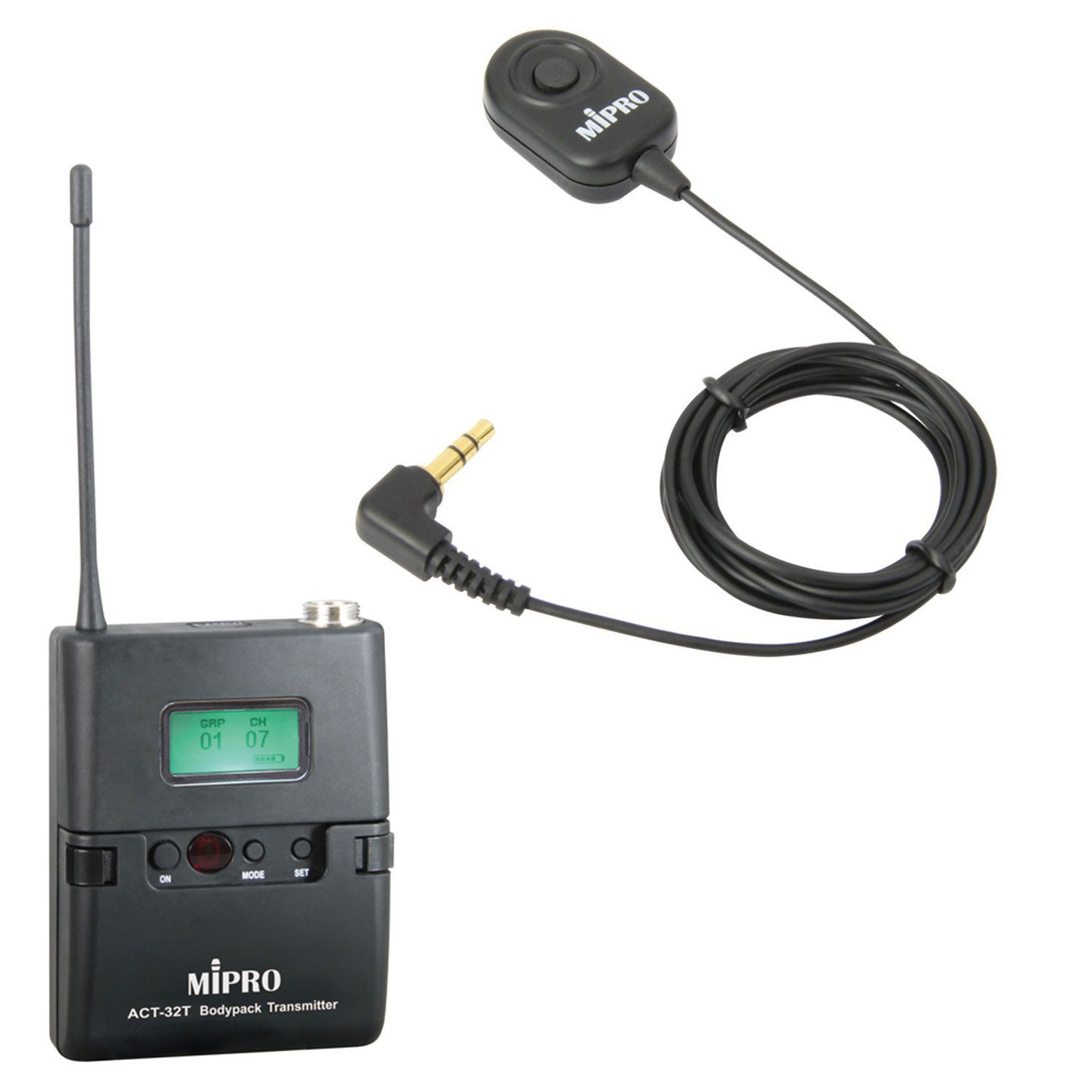 Mikrofon Mipro ACT-32T Taschensender mit MJ-70 Stummschalter