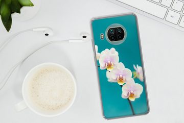 MuchoWow Handyhülle Orchidee - Blumen - Pflanze - Weiß - Lila, Phone Case, Handyhülle Xiaomi Mi 10T Lite, Silikon, Schutzhülle