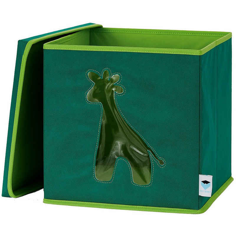 STORE IT! Aufbewahrungsbox Aufbewahrungsbox Giraffe grün, mit Sichtfenster