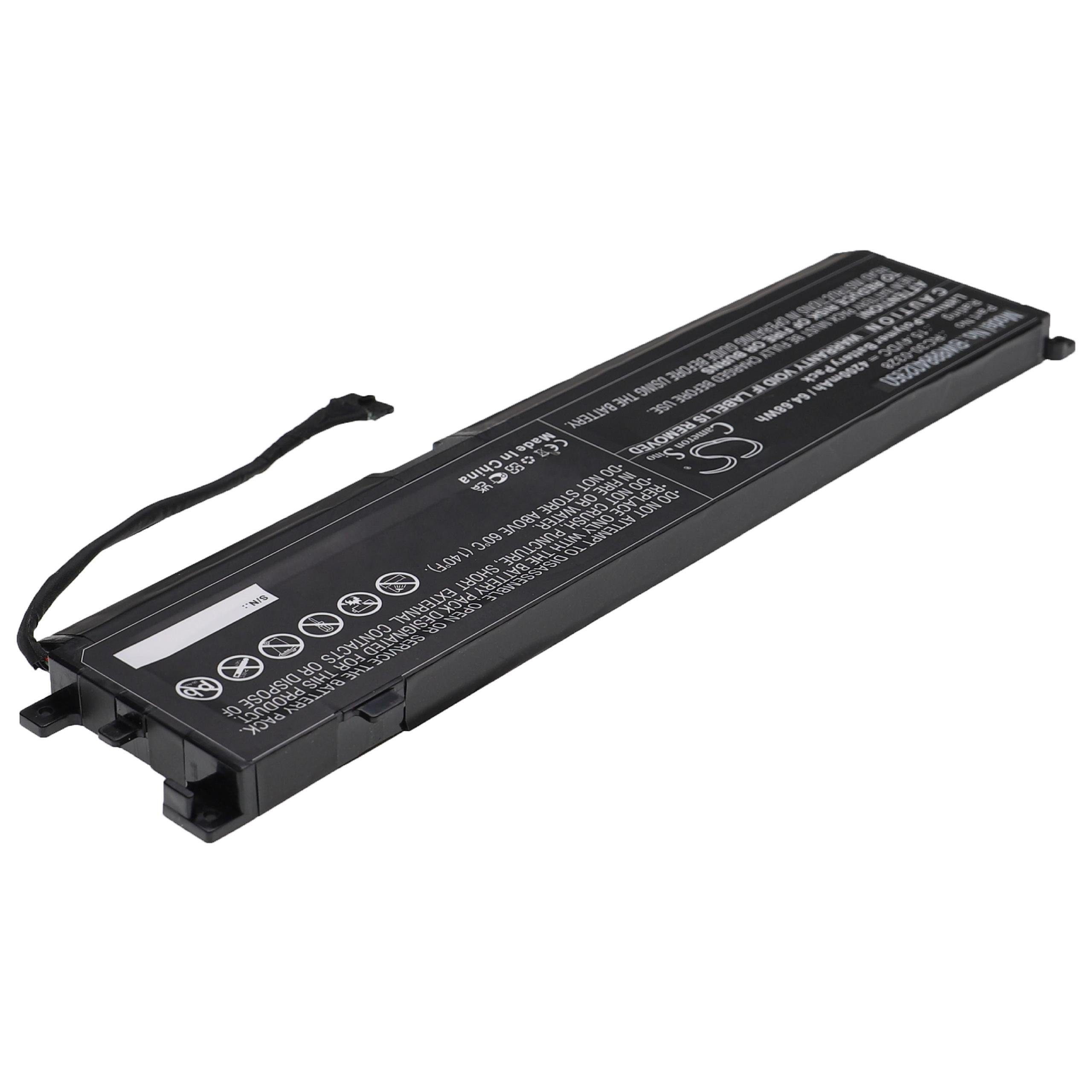 vhbw Ersatz für V) (15,4 4200 RC30-0328 mAh Li-Polymer Laptop-Akku Razer für