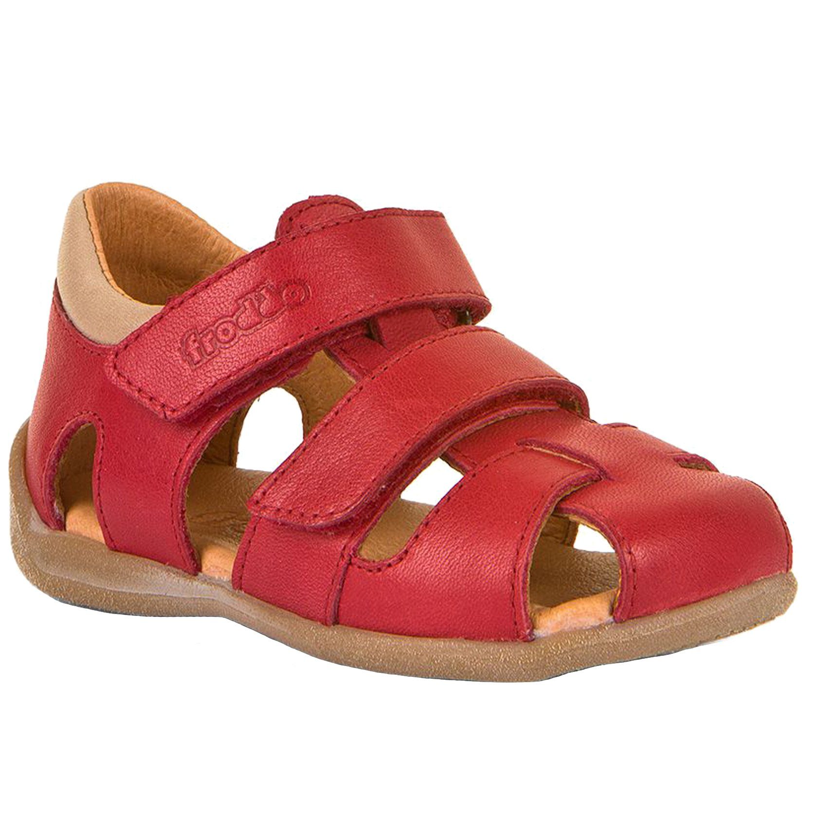 [Kann garantiert werden] froddo® G2150149 Sandale aus Leder RED