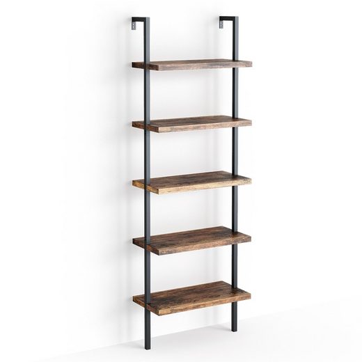 Vicco Bücherregal »Loft Ava Standregal Wandregal 5 Ablagen Leiterregal