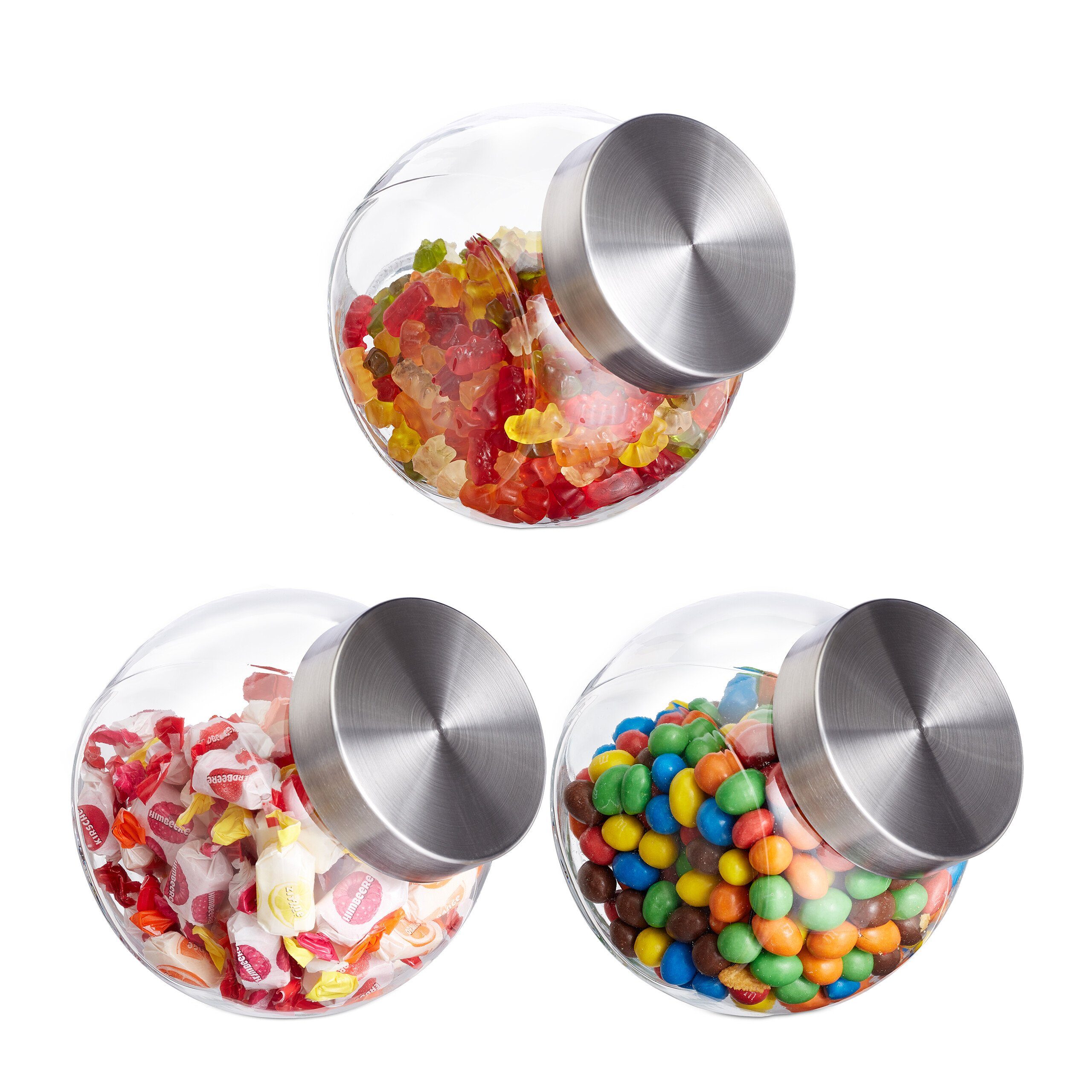 Vorratsglas Bonbongläser 3er Set 1,5 L