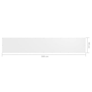 DOTMALL Balkonsichtschutz Balkon-Sichtschutz Weiß 90x500 cm Oxford-Gewebe