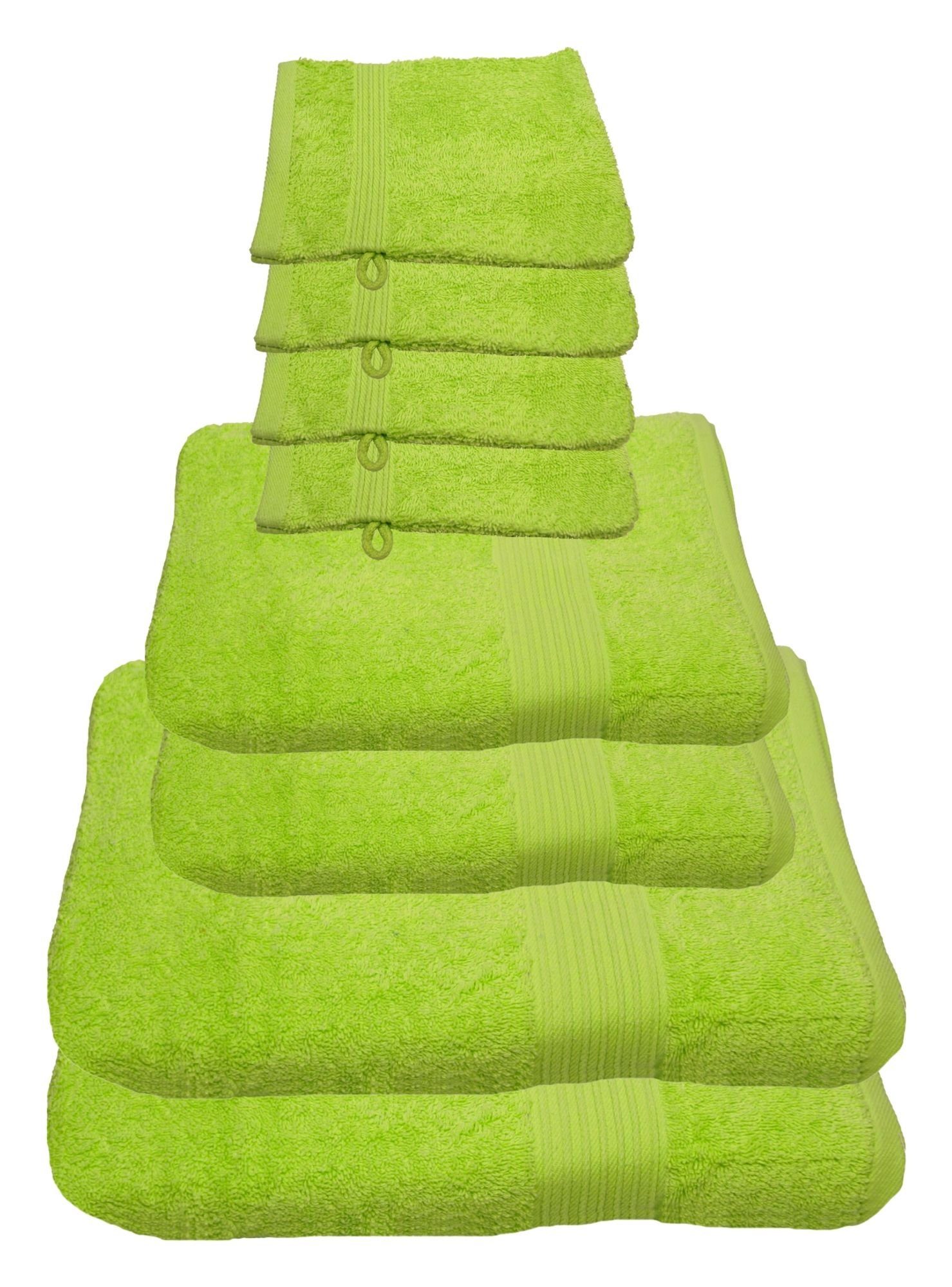 Julie Julsen Handtücher 8-Handtücher-Limette, Baumwolle (8-St) günstig online kaufen