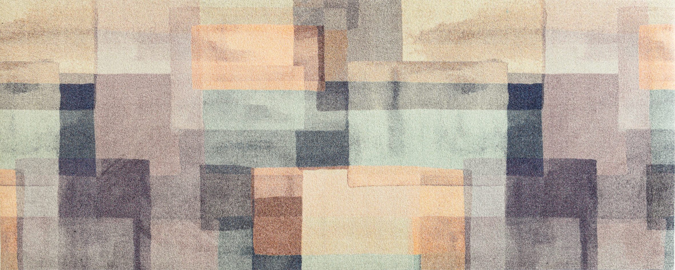 wash+dry by Kleen-Tex Teppich und Läufer Gentle Blocks, rechteckig, Höhe: 9 mm