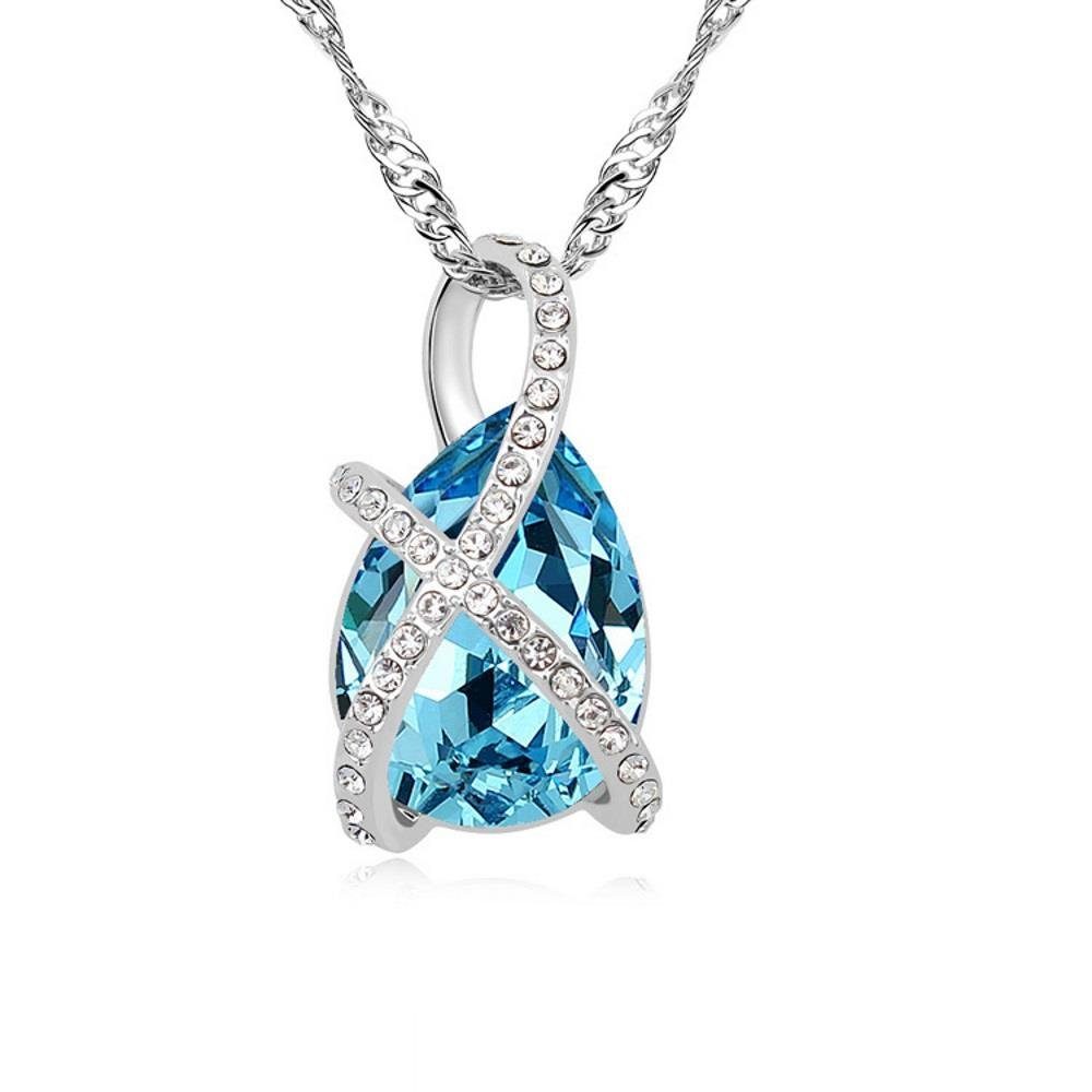 Ketten-Set Kette Tropfen Silber aus Messing Damen