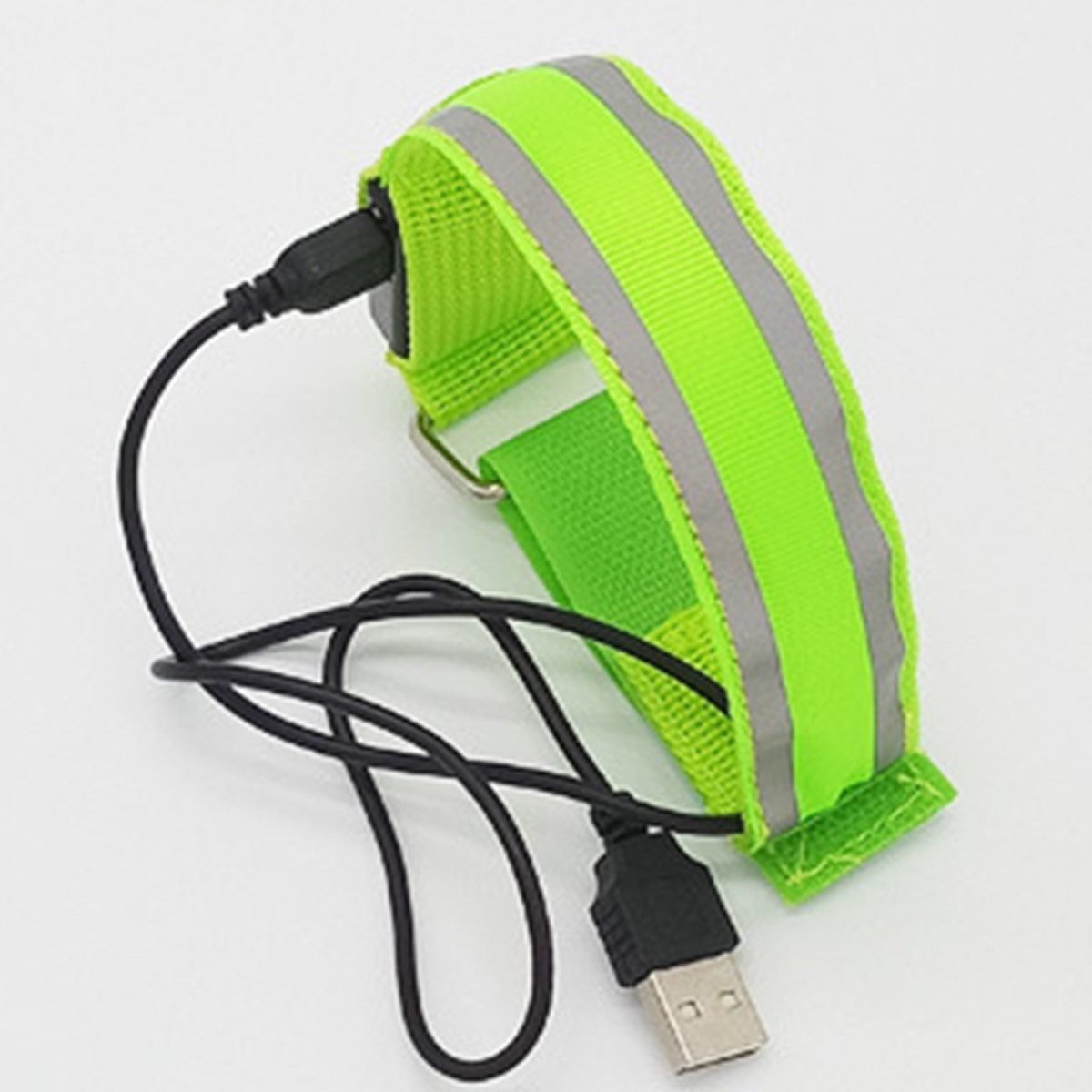 XDeer Armband Led Armband Aufladbar Leuchtarmband Reflective Band USB, Led Armbänder für Joggen Laufen Sport