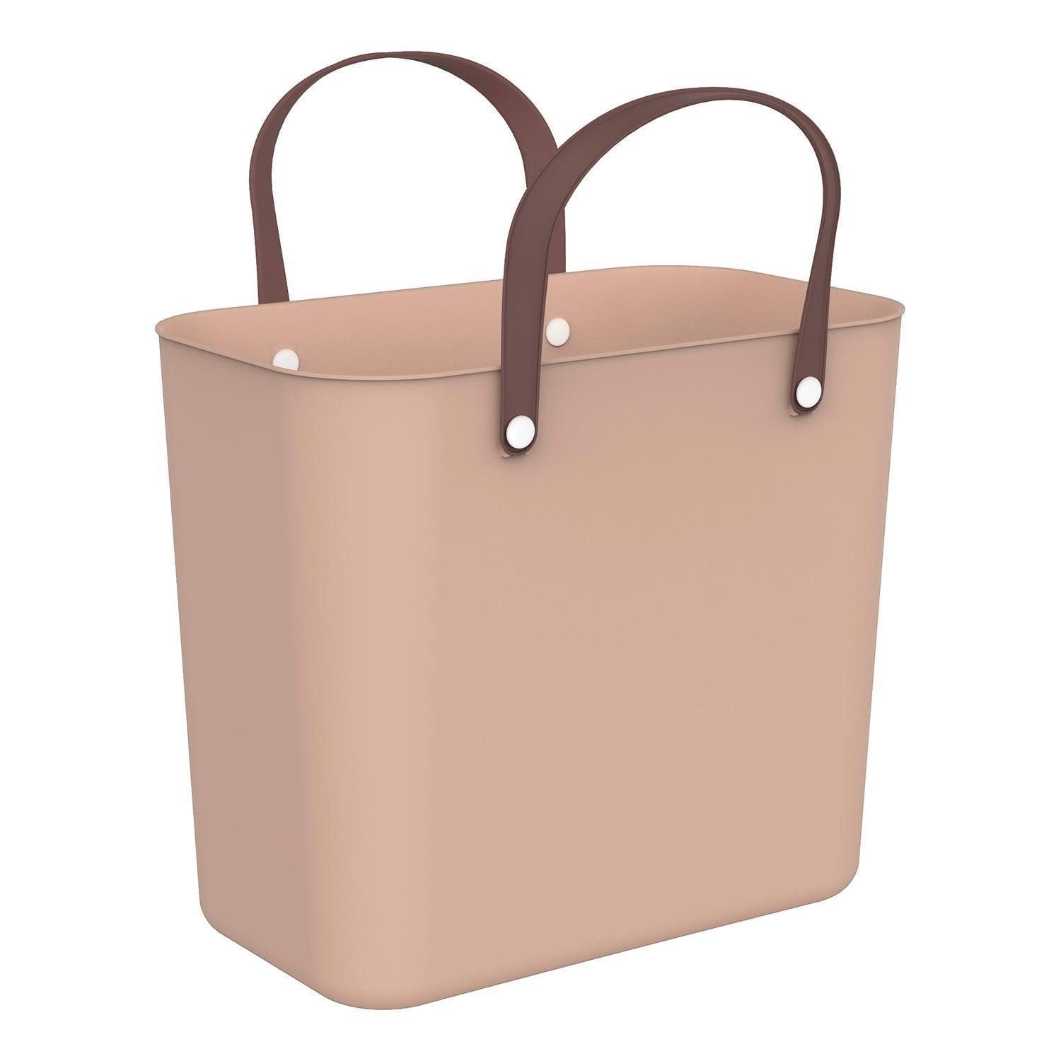 ROTHO Tragetasche Einkaufstasche ALBULA, 25 Liter, Rose, Kunststoff, ergonomische Tragegriffe, B 40 x H 34 x T 23,5 cm