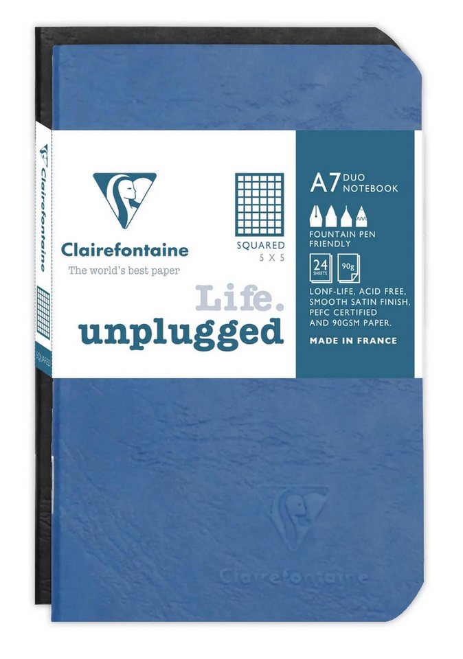 Thumbnail - CLAIREFONTAINE Notizbuch 36x Set mit 36 Notizheften 7,5x12cm kariert sortiert 73102C, Linicolor, Age Bag und Europa