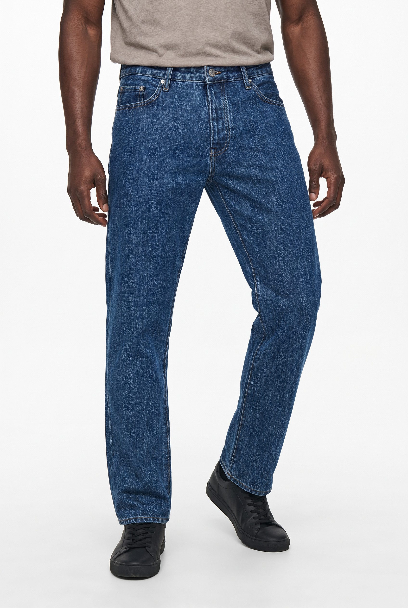 ONLY & SONS Straight-Jeans ONSEDGE STRAIGHT DNM Baumwolle, straight fit