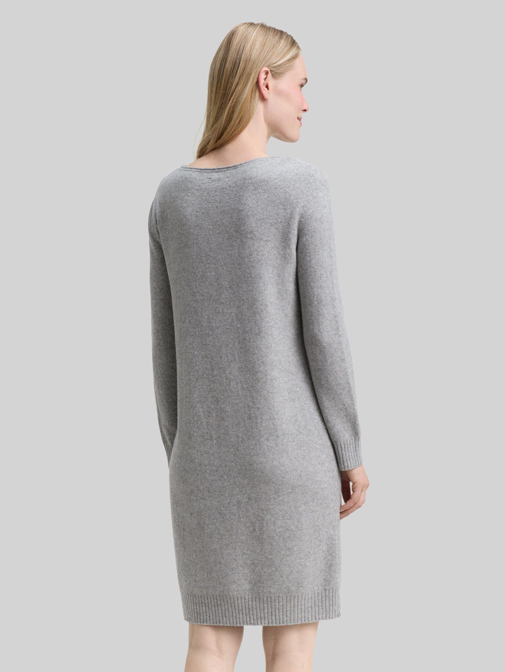 TOM TAILOR Sommerkleid Kleider & Jumpsuits Strickkleid mit U-Boot-Ausschnitt