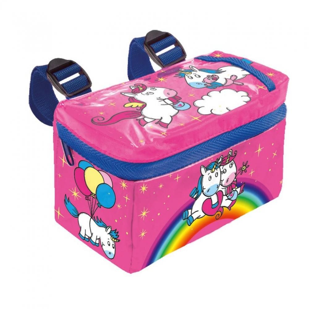 Bike Fashion Fahrradtasche Bike Fashion Lenkertasche Einhorn pink mit Motiv Größe 18x10x8 cm