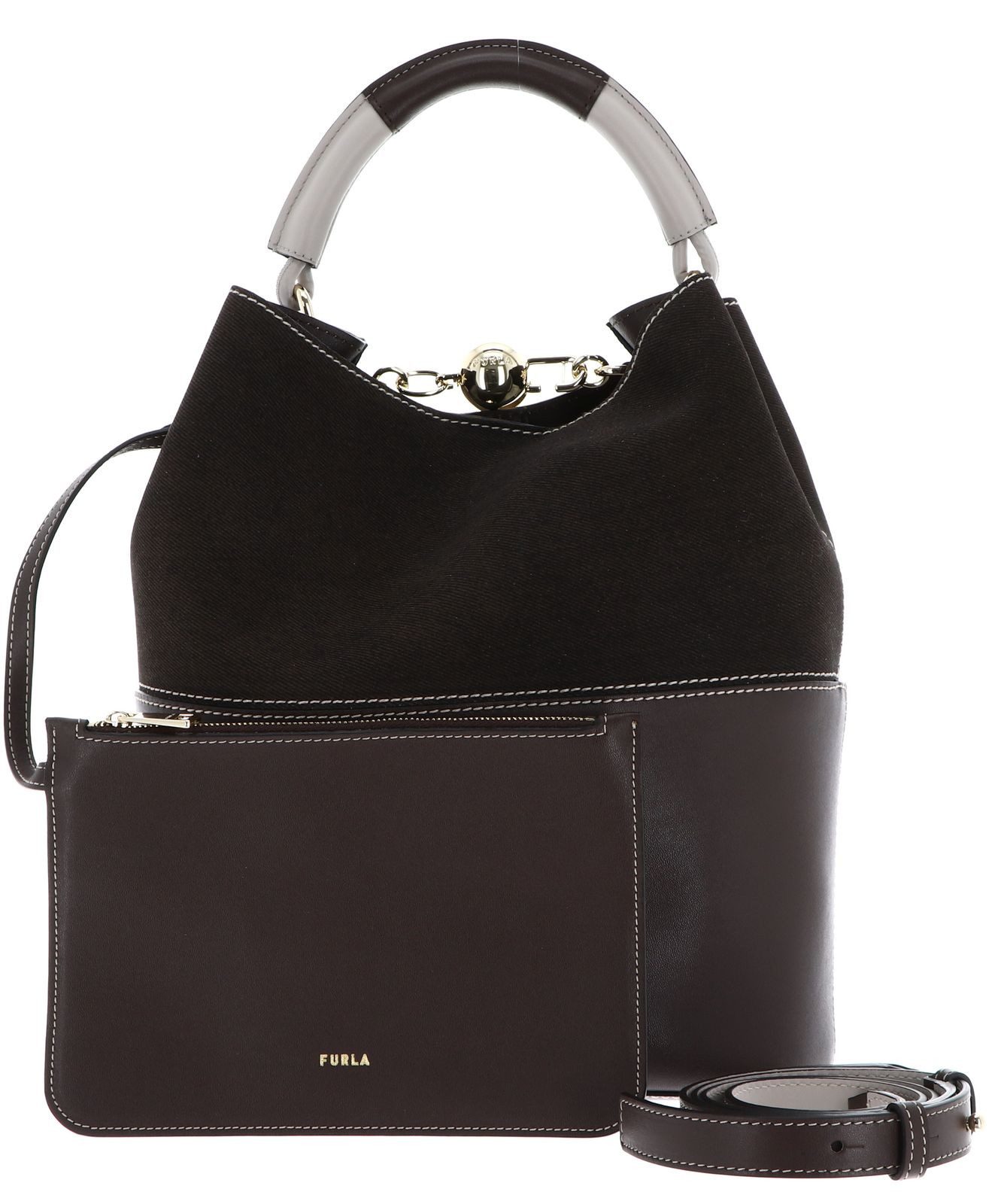 Furla Handtasche Bucket Bag 26 (Set, 2-tlg), aus echtem Leder