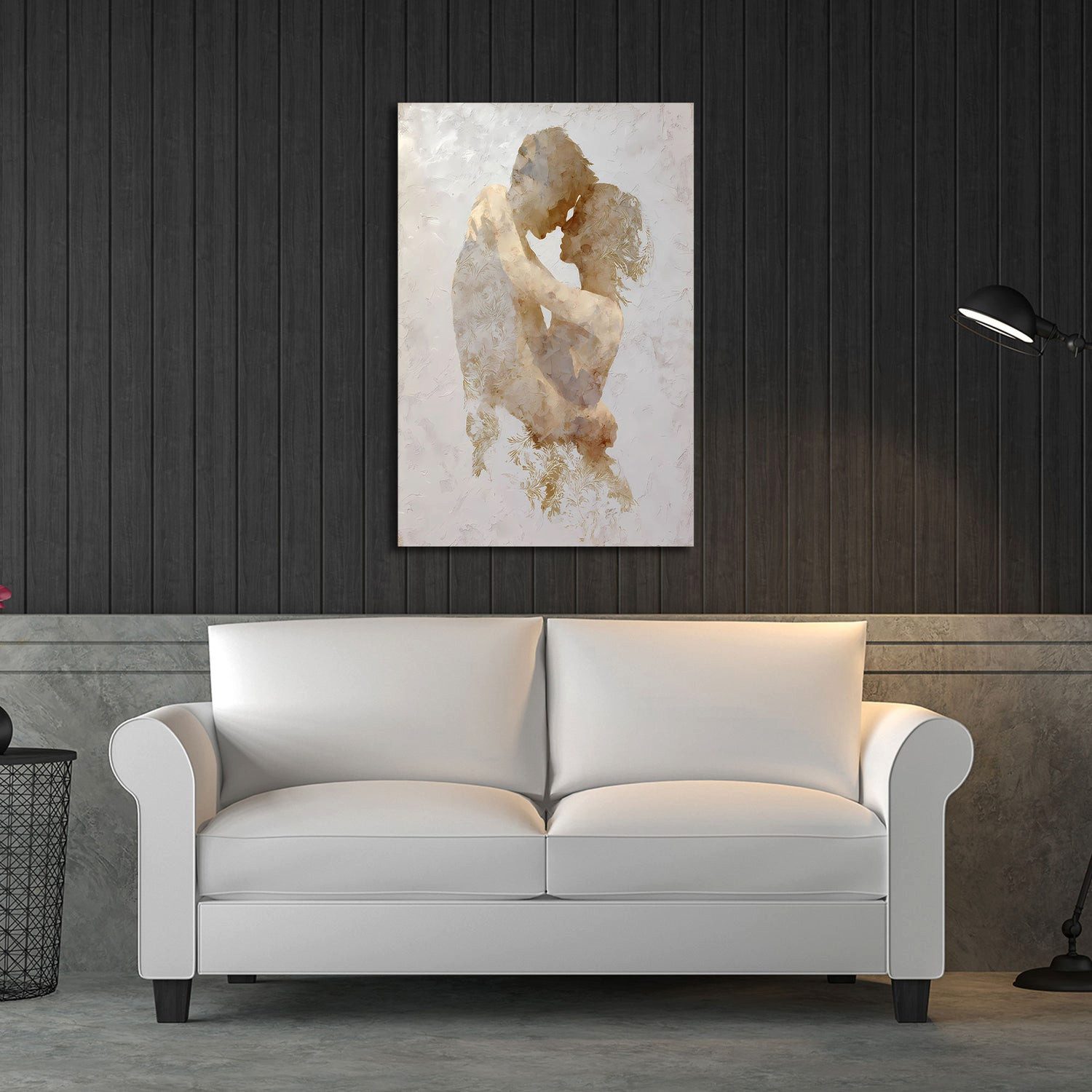 Artedinoi Leinwandbild Minimalistisches Figuren abstrakt Wandbild Leinwandbild Kunstdruck XL, Figuren, minimalistisch abstrakt