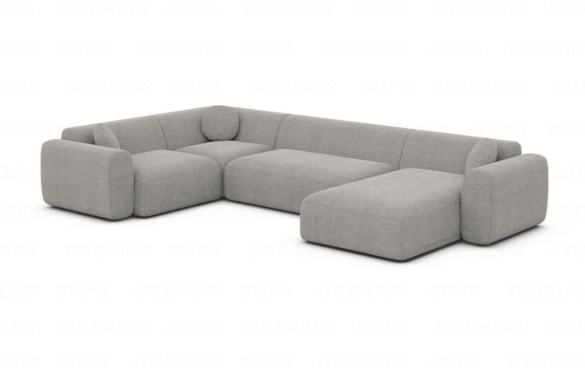 Sofa Dreams Wohnlandschaft Stoff Sofa Wohnlandschaft Cortegada U Form Polster Couch, Loungesofa