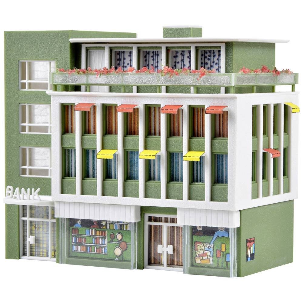 Vollmer Modelleisenbahn-Gebäude N Bank- und Geschäftshaus 47729