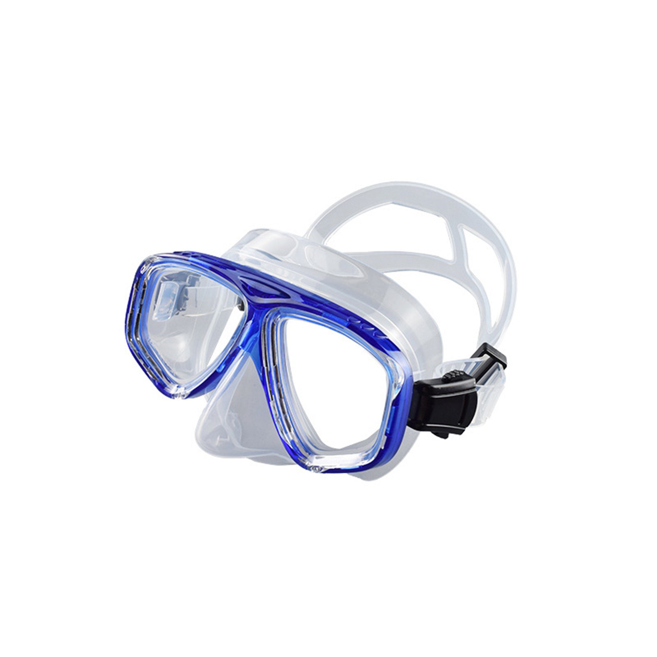 LeiGo Tauchermaske Taucherbrille,Tauchermaske aus Silikon,Diving  Mask,Schwimmmaske, HD Gehärtetes Glas Anti-Leck,UV Schutz Diving Mask