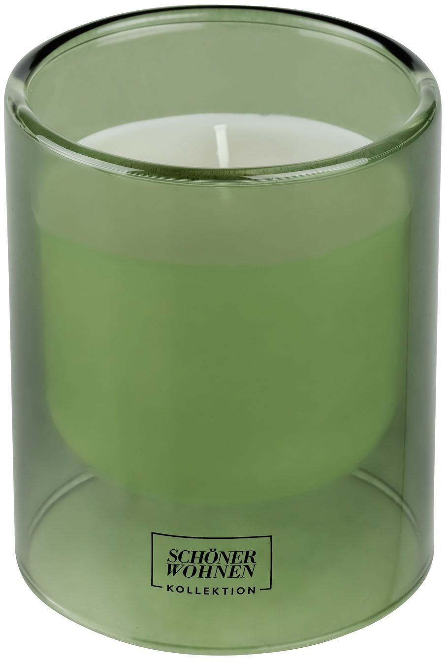 SCHÖNER WOHNEN-Kollektion Duftkerze »Basil L« (1-tlg), im Glas, würziger & lebendiger Duft, Brenndauer 45 - 55 Stunden