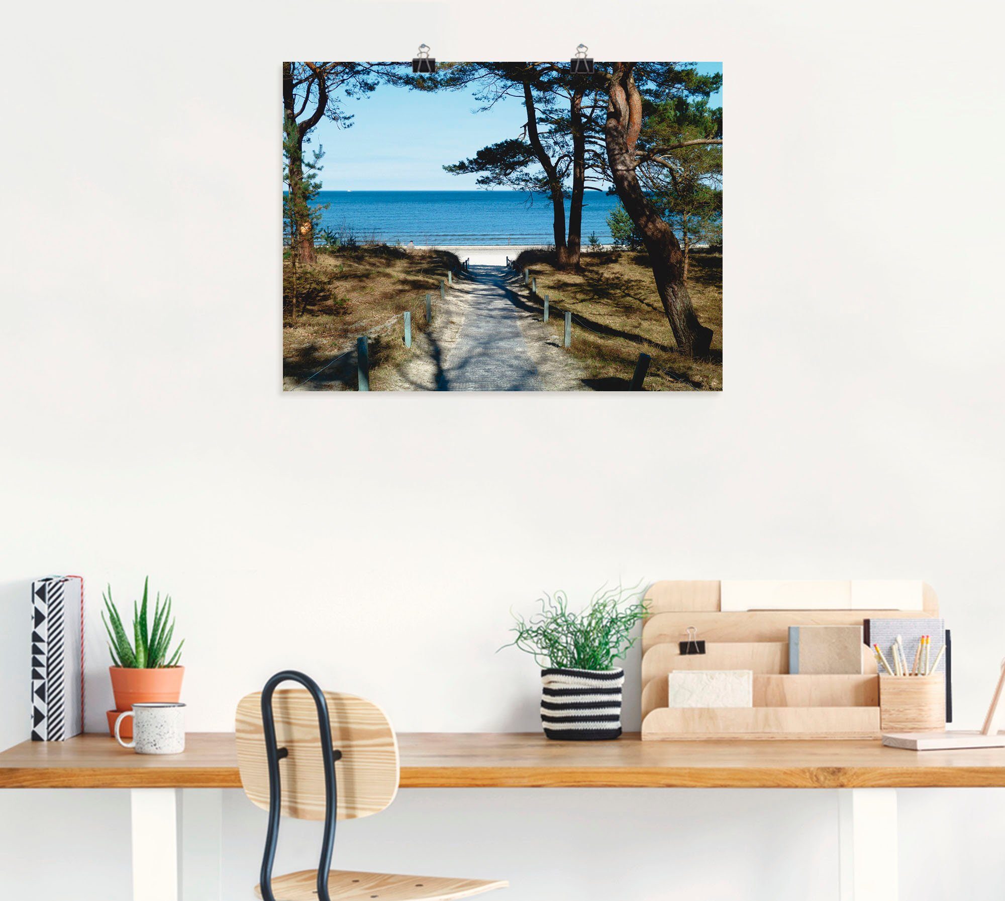 Wandaufkleber Ostseeküste, in als (1 Artland versch. St), Größen schöne Poster Wandbild Leinwandbild, oder Gewässer