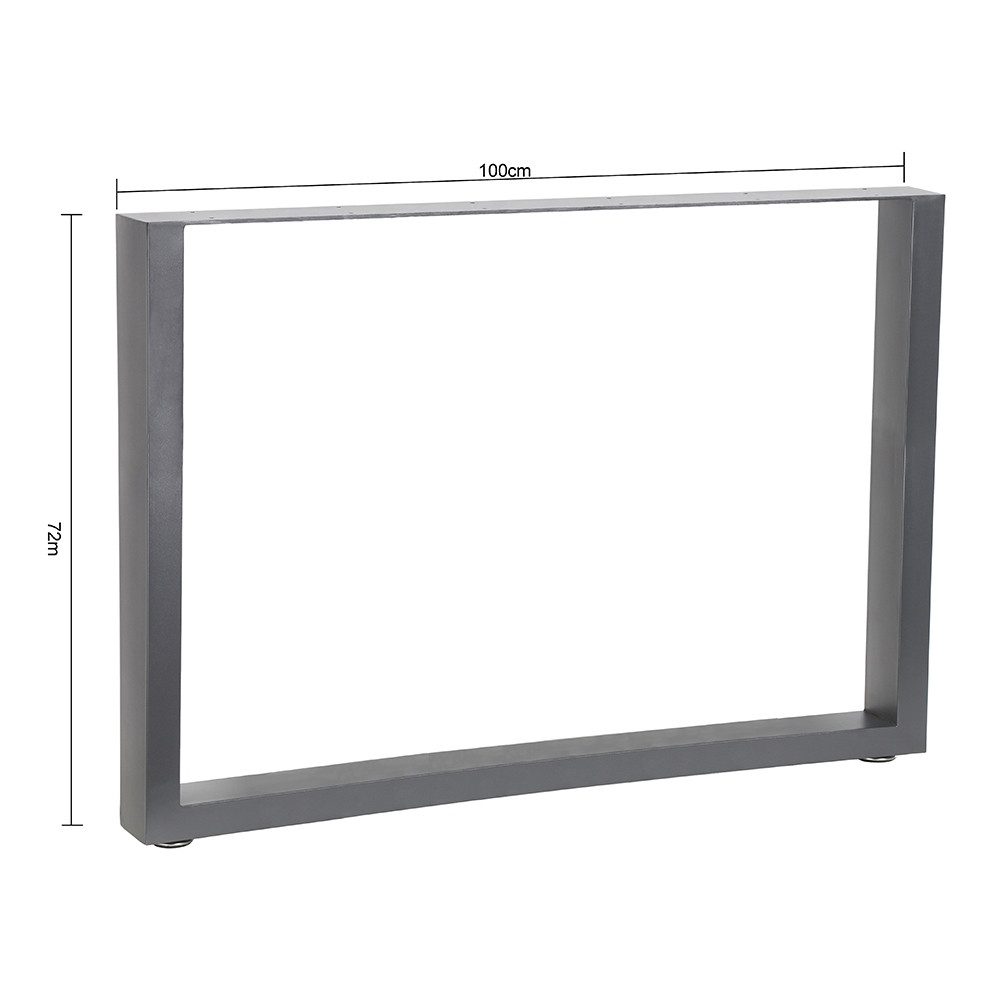 Melko Tischbein Ножки для стола Tischkufen 2er-Set aus Stahl in Grau Hairpin Leg Tischfüße, langlebig und pflegeleicht