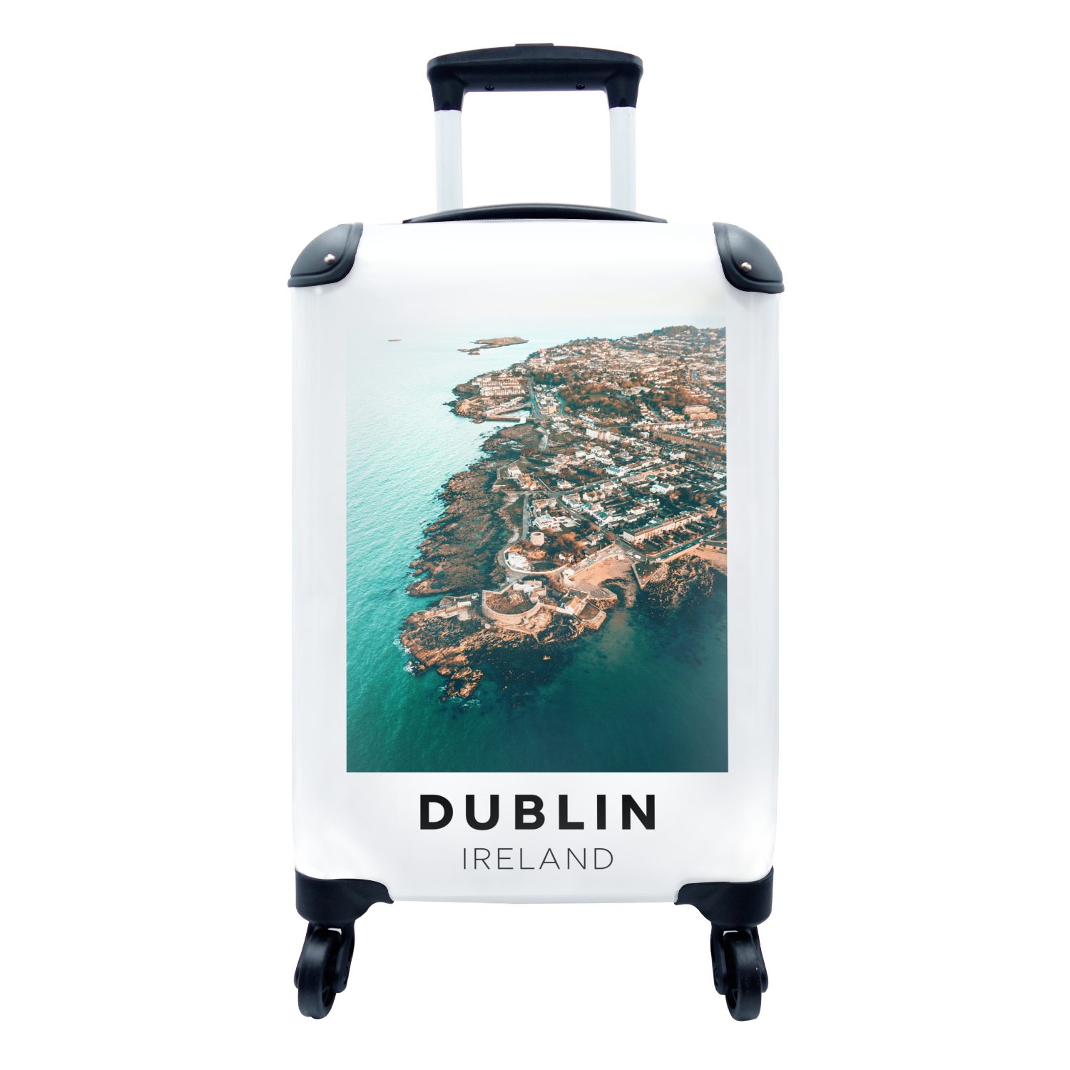 Handgepäckkoffer mit für rollen, Meer, Trolley, MuchoWow Ferien, - Irland Rollen, 4 - Handgepäck Reisekoffer Dublin Reisetasche