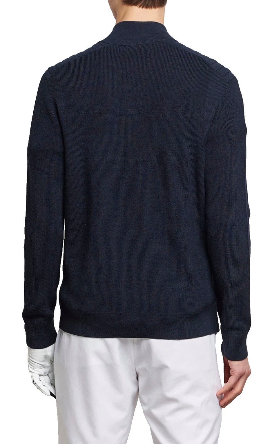 Polo Ralph Lauren Sweatshirt RLX Merino Wool Quarter-Zip Sweater Pullover Golf Pullover Navy Strukturierte Schulterpartie, Reißverschluss mit geripptem Stehkragen