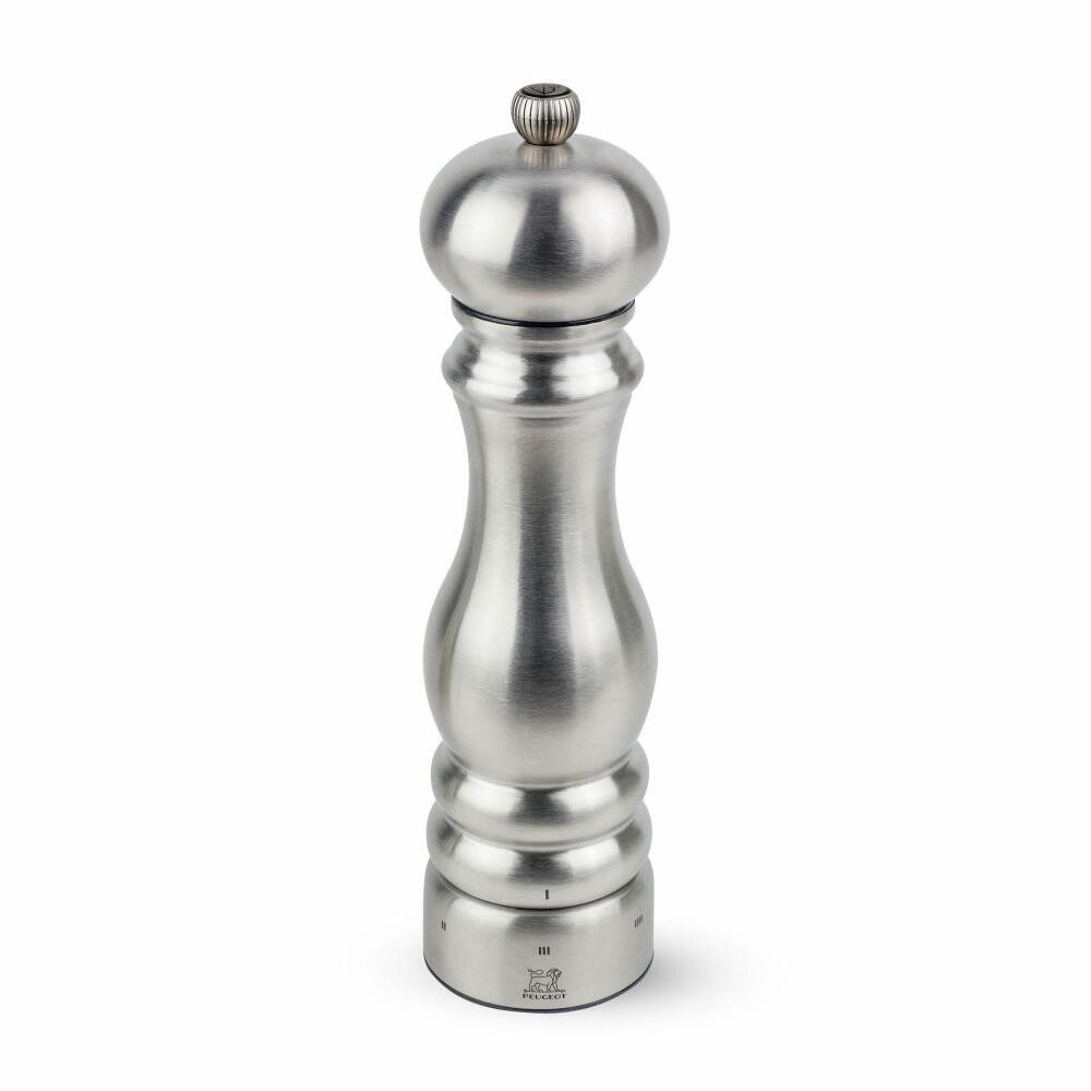 PEUGEOT Pfeffermühle PARIS CHEF 22cm Edelstahl Silber Stahlmahlwerk Manuell
