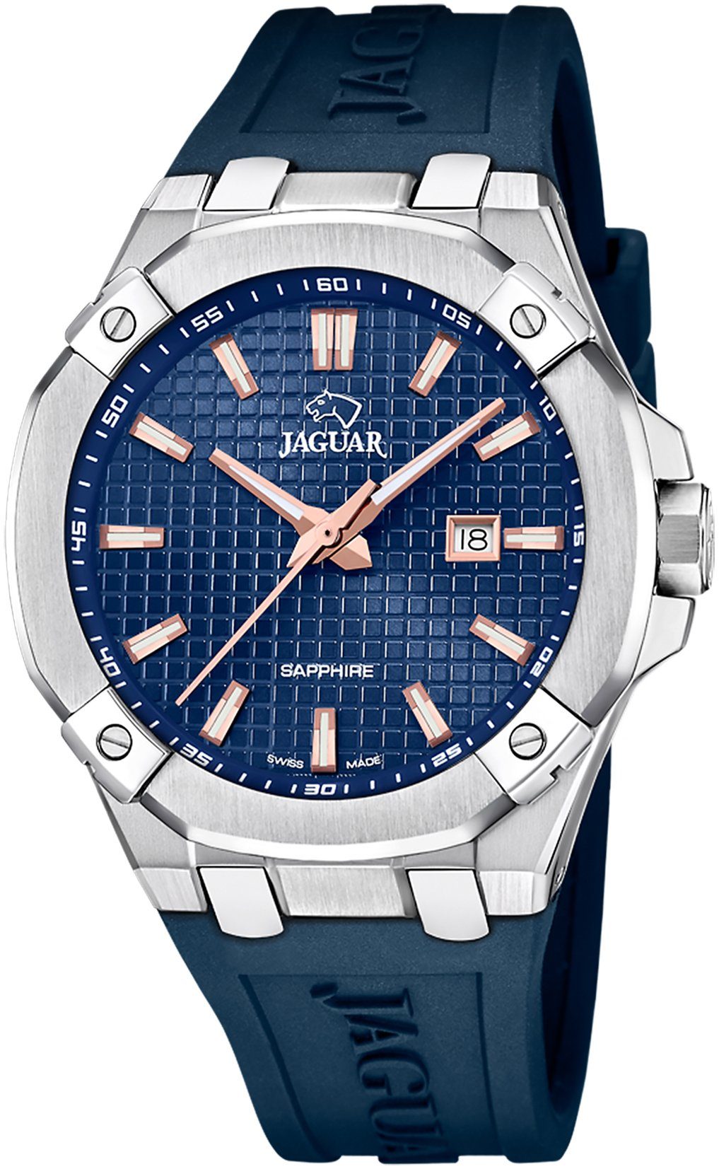 Jaguar Quarzuhr Executive J1010/2, Armbanduhr, Herrenuhr, Saphirglas, Swiss Made, bis 10 bar wasserdicht