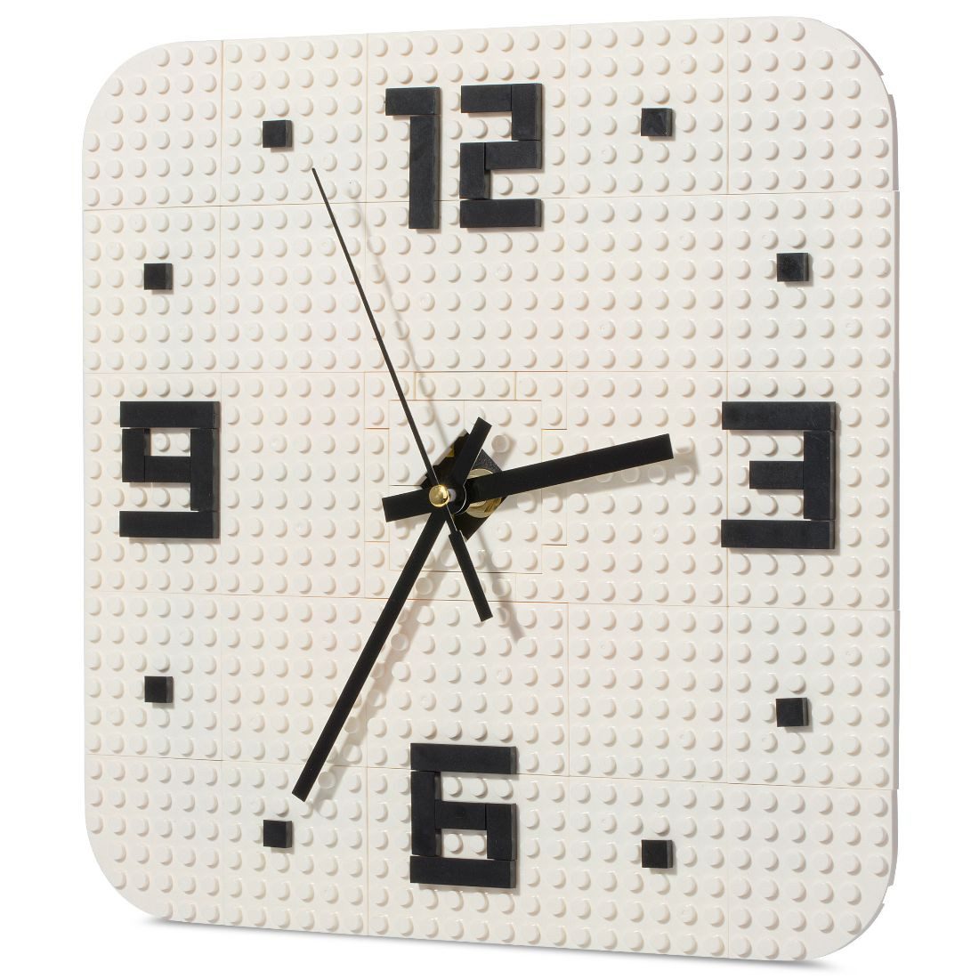 Katara Klemmbaustein Wanduhr zum Selberbauen – DIY Uhr aus Bausteine, 25×25 Konstruktionsspielsteine, 100% Kompatibel Sluban, Papimax, Q-Bricks, LEGO®