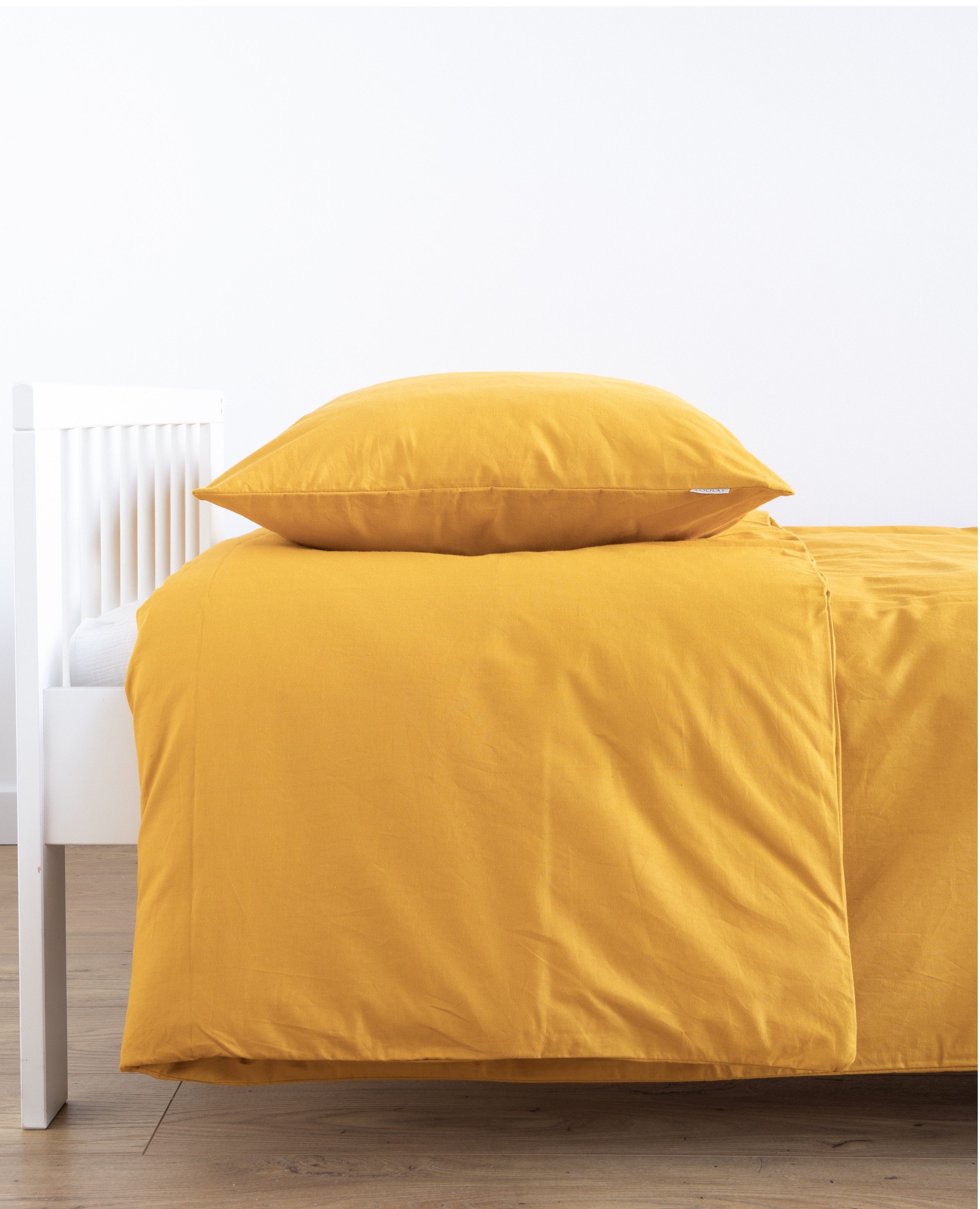 Loolay Bettwäsche SENFGELB Gelb Babybettwäsche Kinderbettwäsche Jugendbettw günstig online kaufen