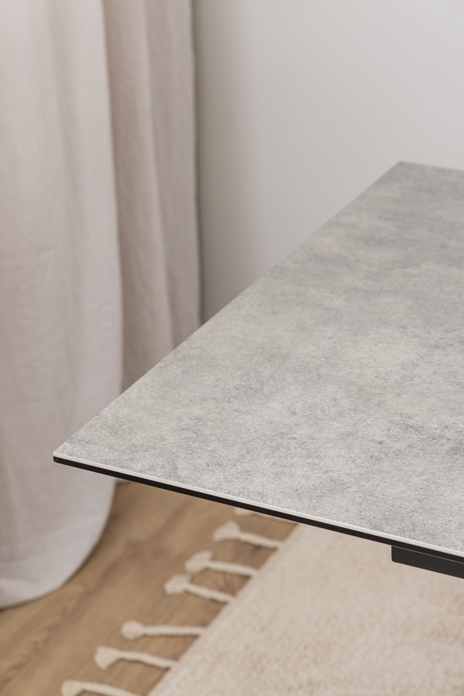 freiraum Esstisch Heaven, in Grau, Glas, keramisch - 210x76x90cm (BxHxT)