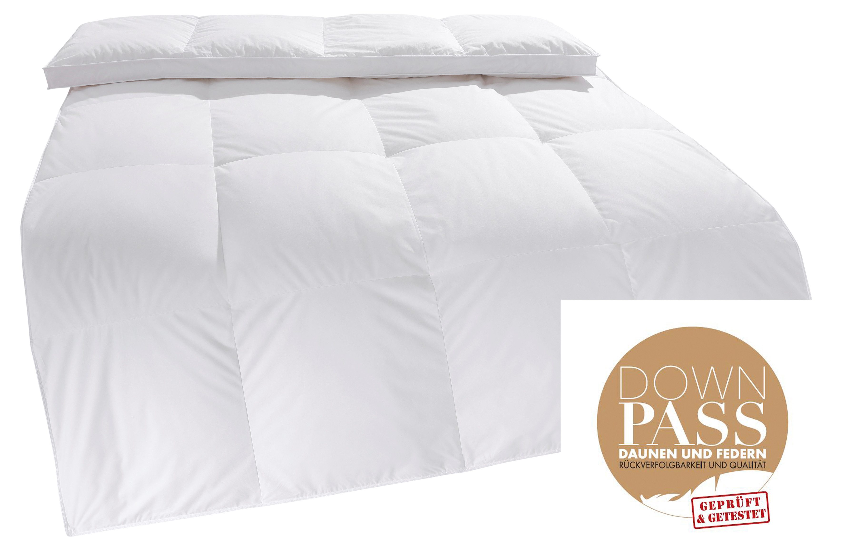 OTTO home Daunenbettdecke Marseilles Bettdecke 135x200 cm und 155x220 cm, Füllung: 100% Daunen, Bezug: 100% Baumwolle, Bettdecken, Sommer, Winter, Allergiker ge – Bild 3 von 5